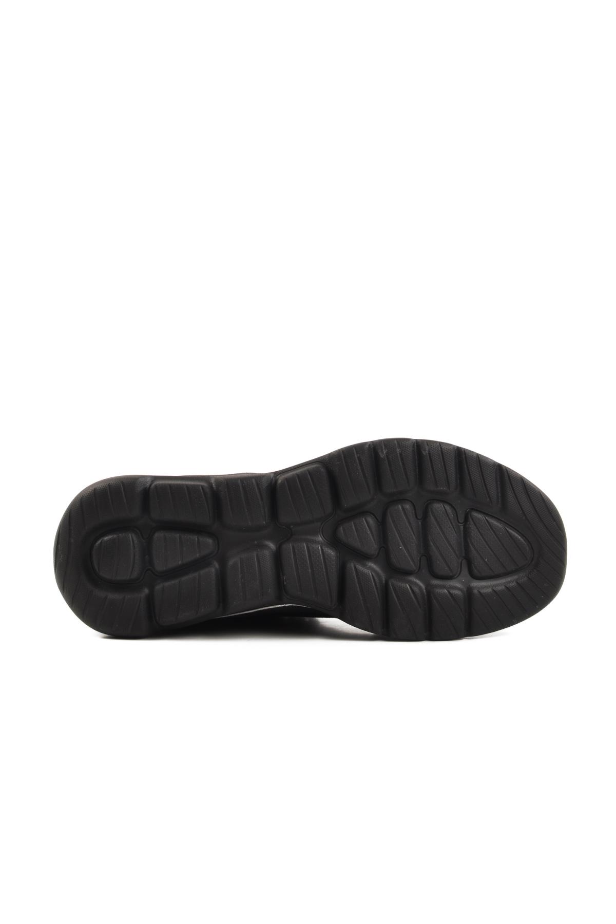 Z-5496 G Siyah-Siyah Hafif Esnek Spor Ayakkabı - Görsel 6