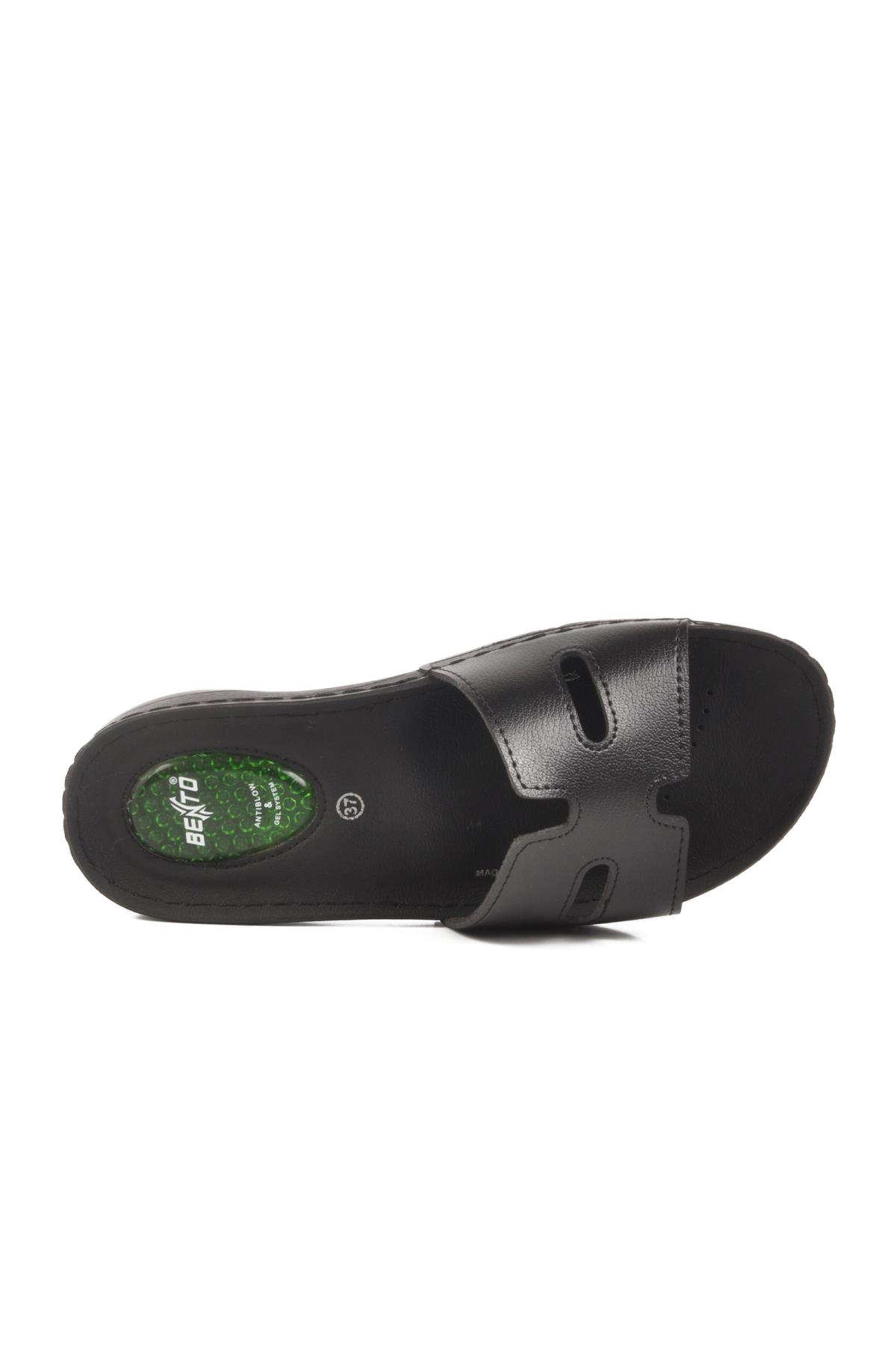 Siyah Jel Tabanlı Kadın Terlik Bento 6813 Z - Görsel 5