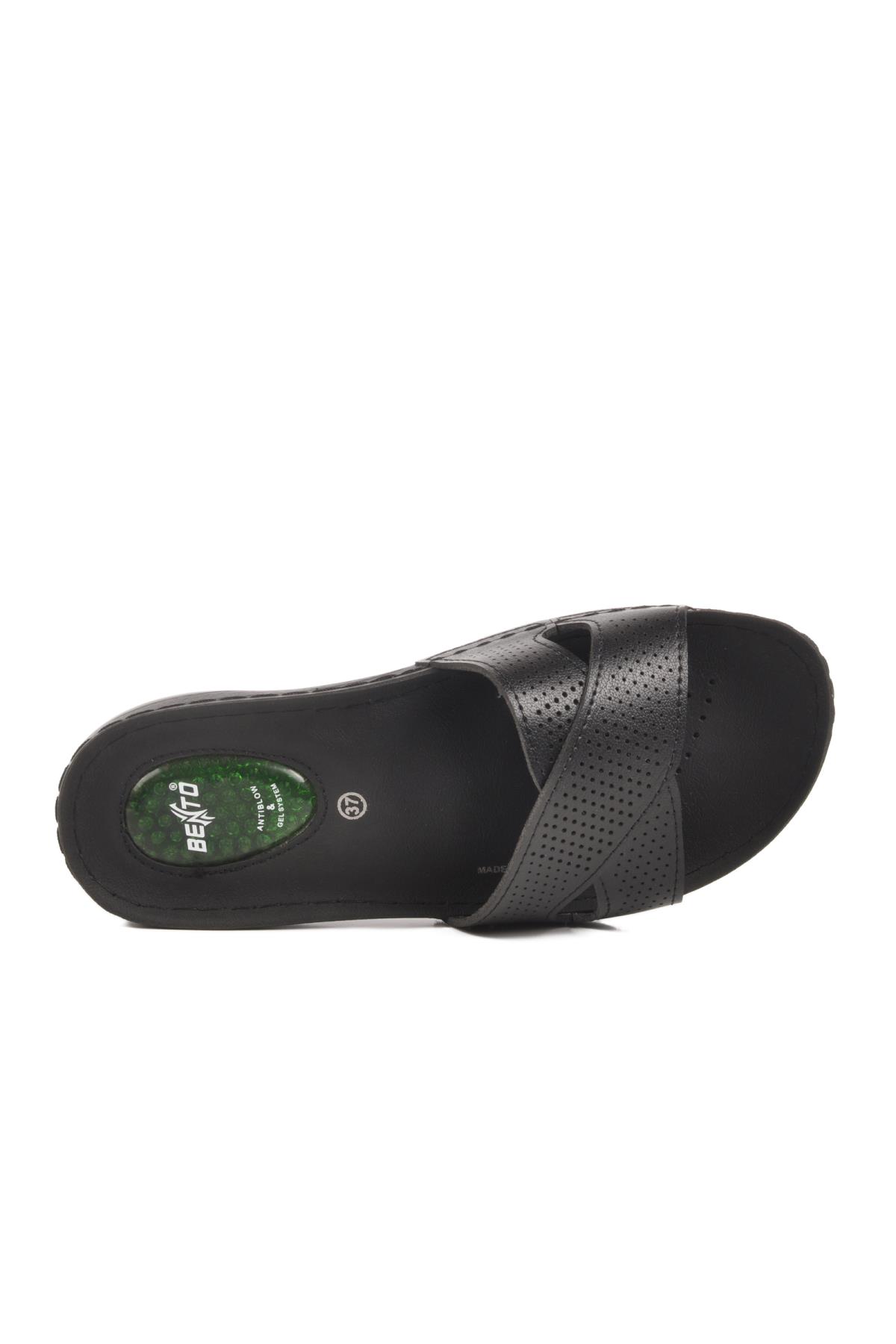 Siyah jel Tabanlı Kadın Terlik Bento 6806 Z - Görsel 5