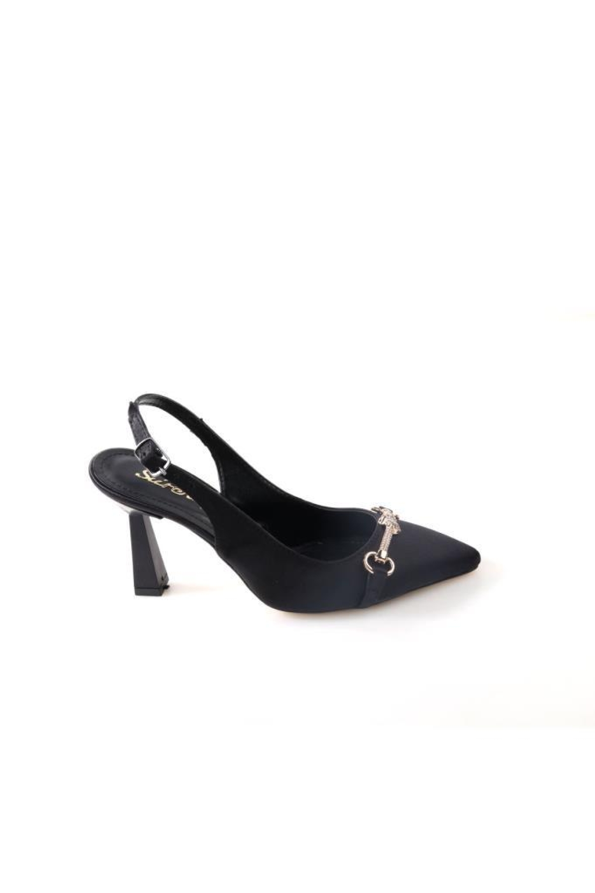 Sprs 02833 8,5 Cm Topuklu Kadın Arkası Açık Stiletto Ayakkabı - Görsel 3