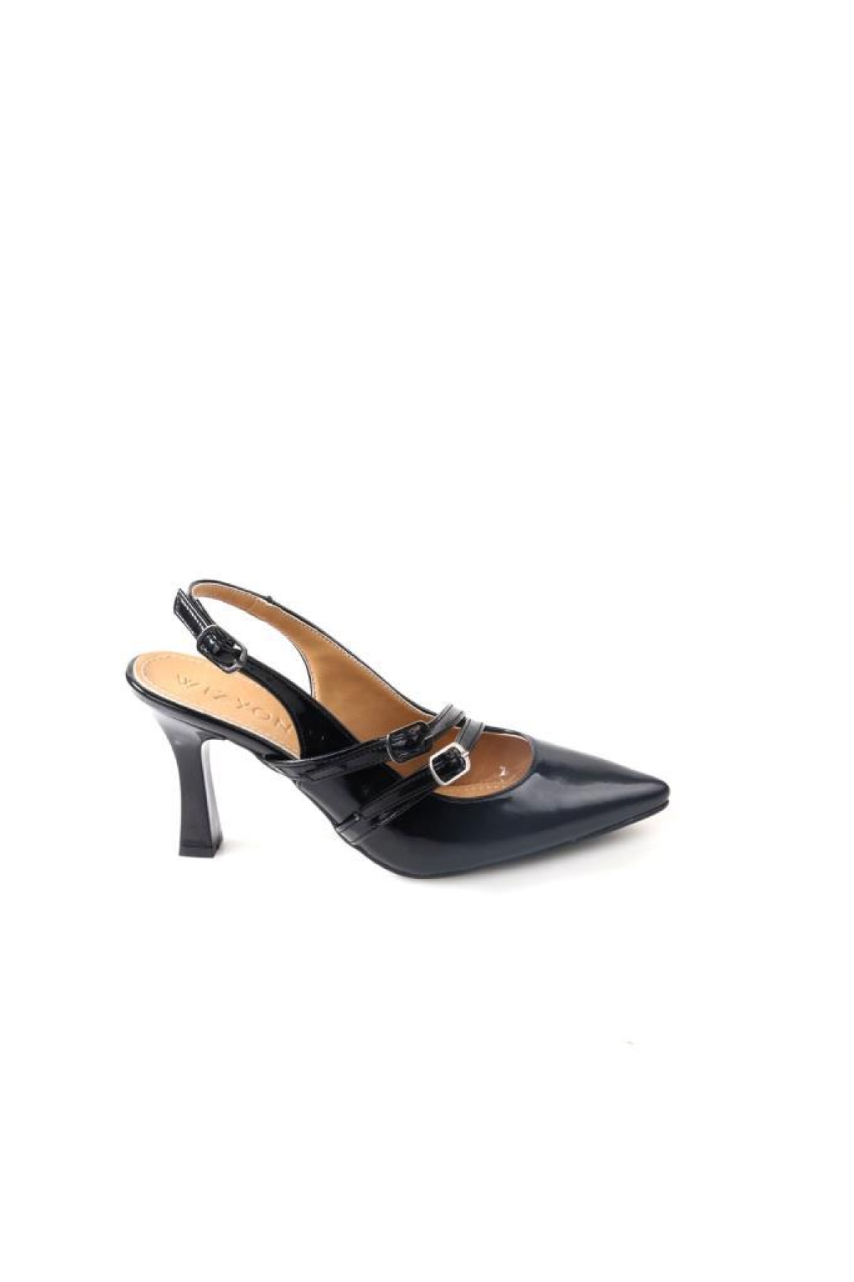 Wzy 02817 8,5 Cm Topuklu Kadın Arkası Açık Stiletto Ayakkabı - Görsel 3
