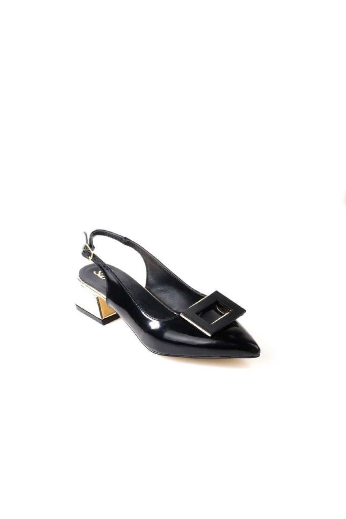 Sprs 02830 4 Cm Topuklu Kadın Arkası Açık Stiletto Ayakkabı - Görsel 2