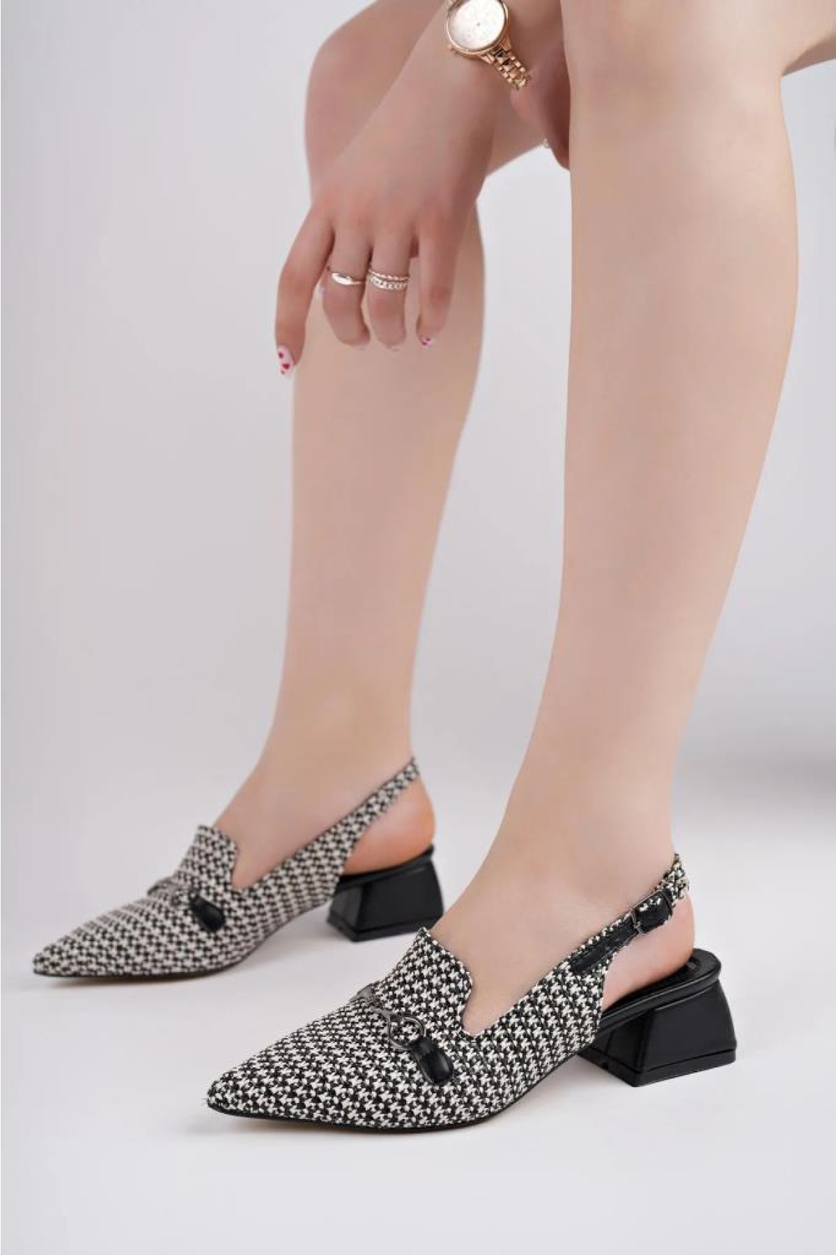 Sprs 03274 Kadın Klasik Topuklu Ayakkabı - Görsel 2