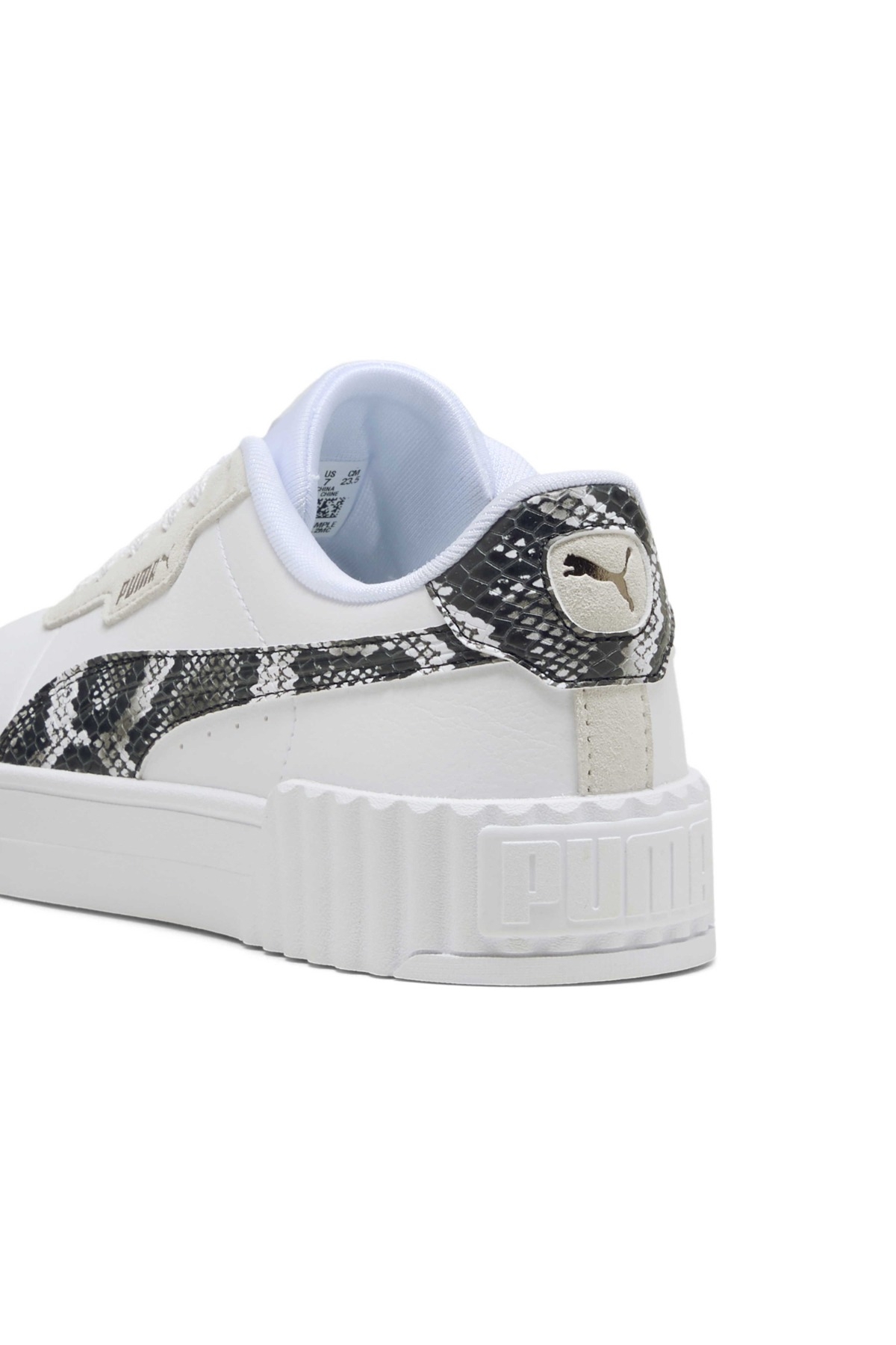 Carina 3.0 Snake Chic Kadın Ekru Sneaker - Görsel 5