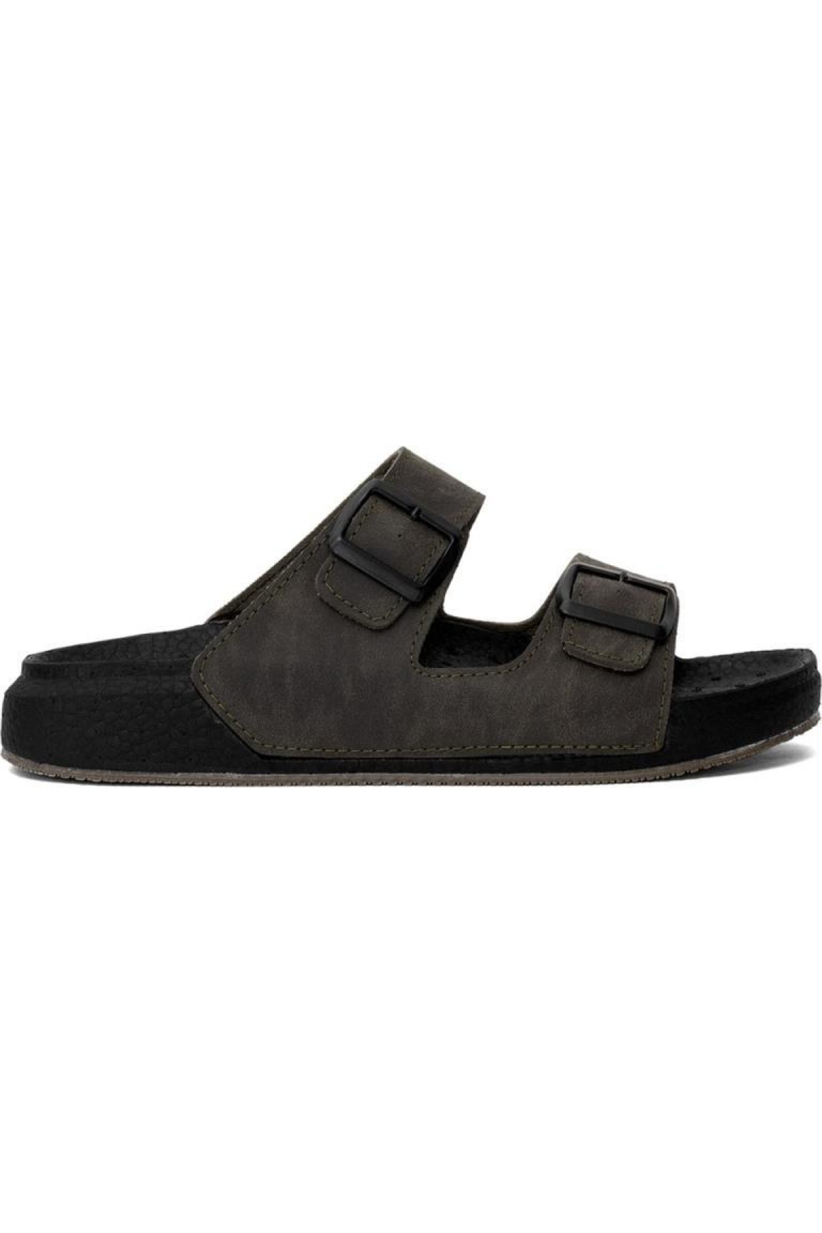 7408 Yumuşak Taban Çift Tokalı Erkek Terlik - Görsel 2