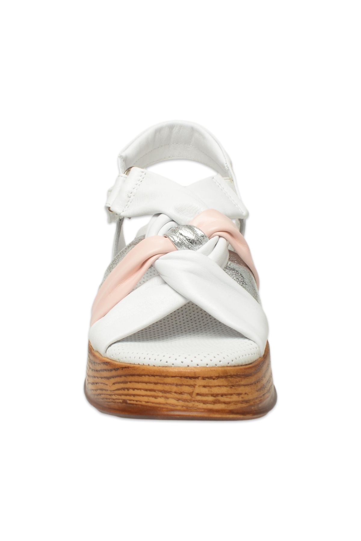 D25Ys-5115Z Günlük Beyaz Kadın Sandalet - Görsel 4