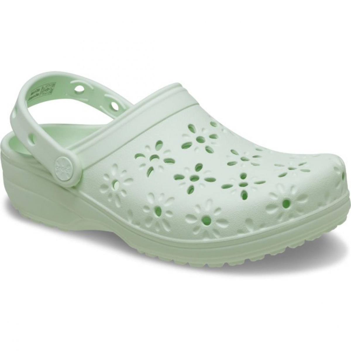 Crocs210927 Classic Floral Cut Out Clog Açık Yeşil Unisex Terlik
