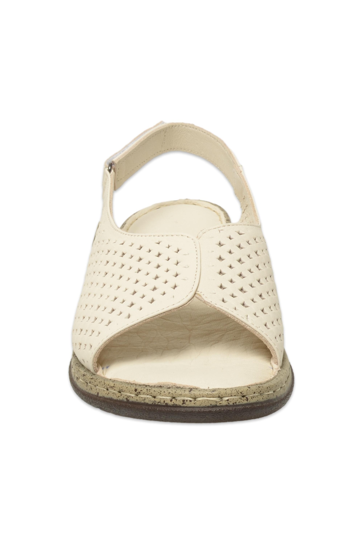 D25Ys-2870 Günlük Krem Kadın Sandalet - Görsel 4