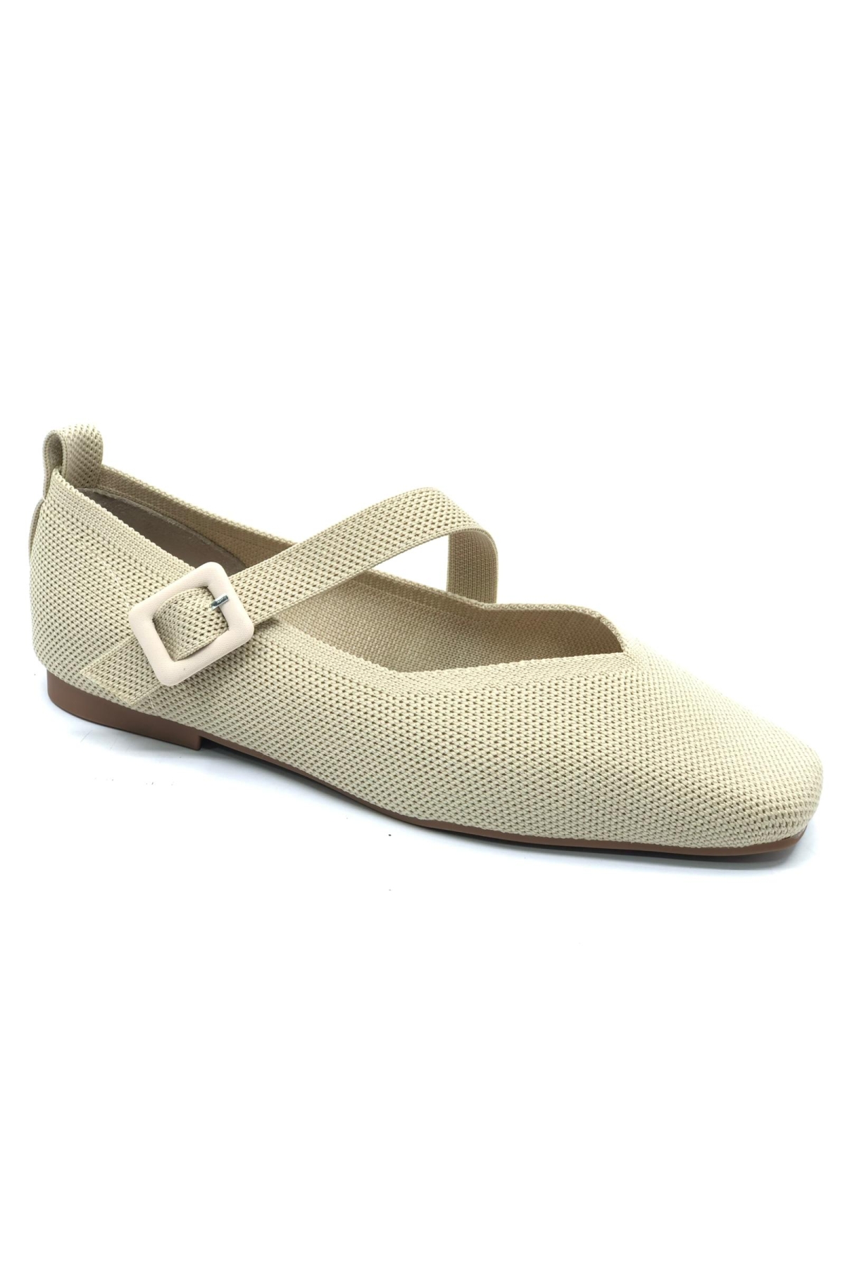 Küt Burun Kemer Detaylı Kadın Babet Ayakkabı - Görsel 6