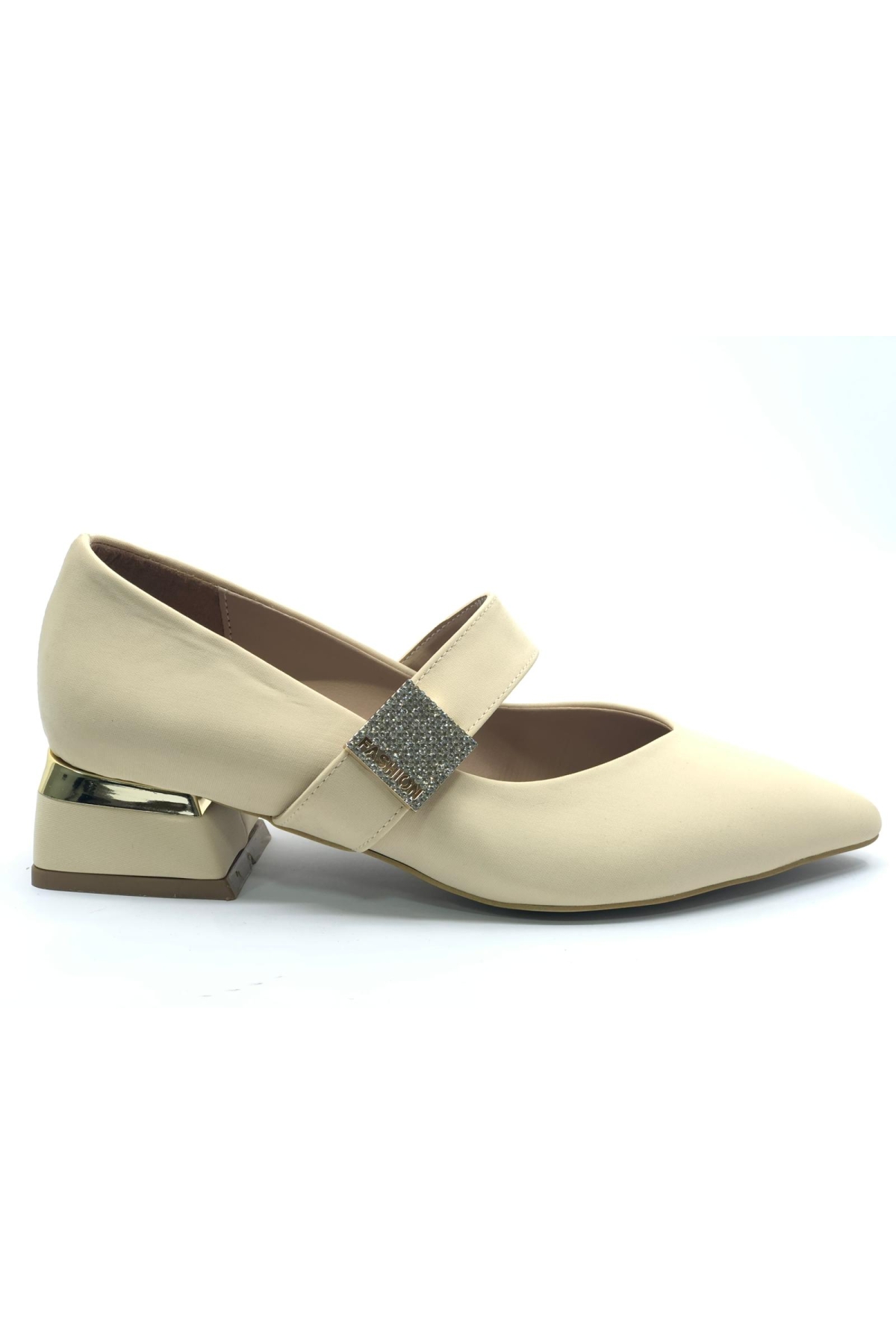 Sivri Burun Toka Detaylı Kadın Topuklu Ayakkabı - Görsel 3