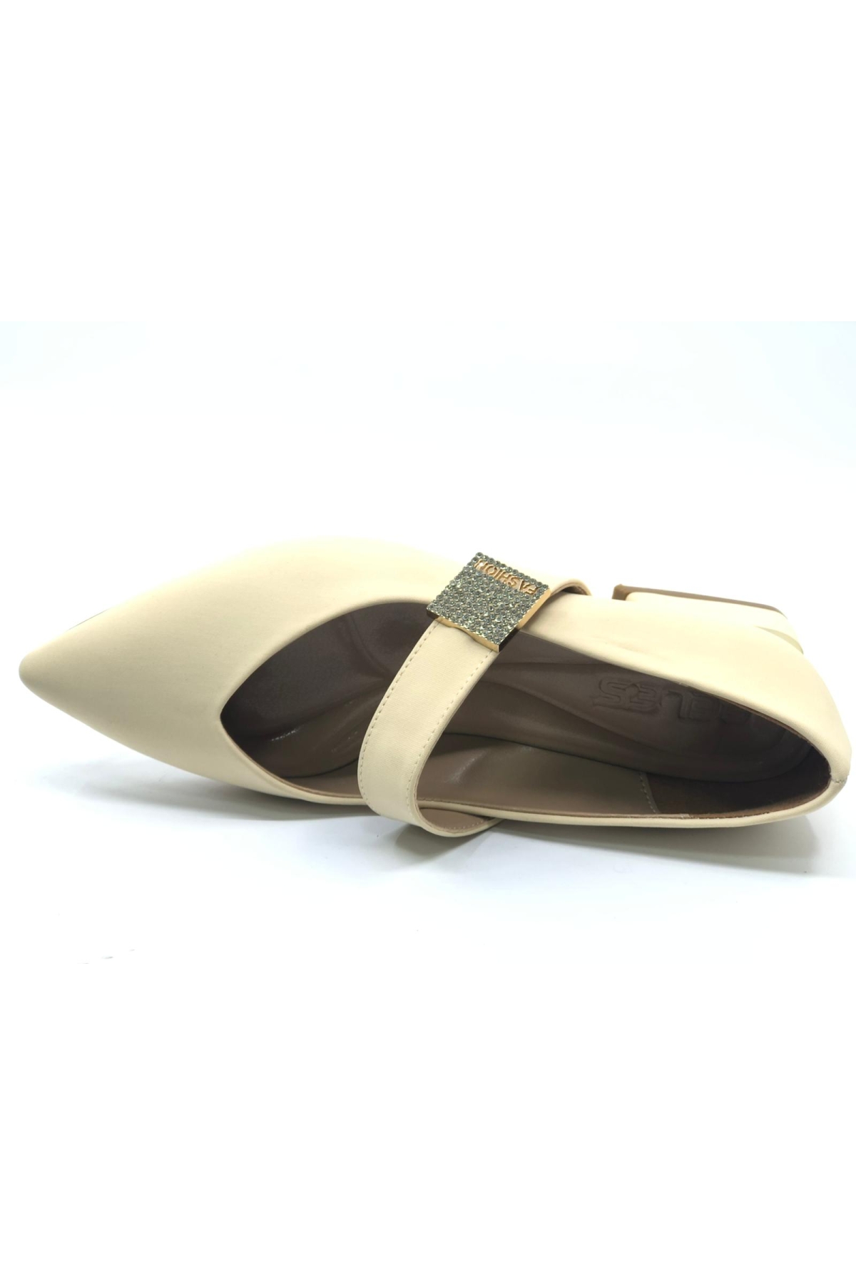 Sivri Burun Toka Detaylı Kadın Topuklu Ayakkabı - Görsel 6