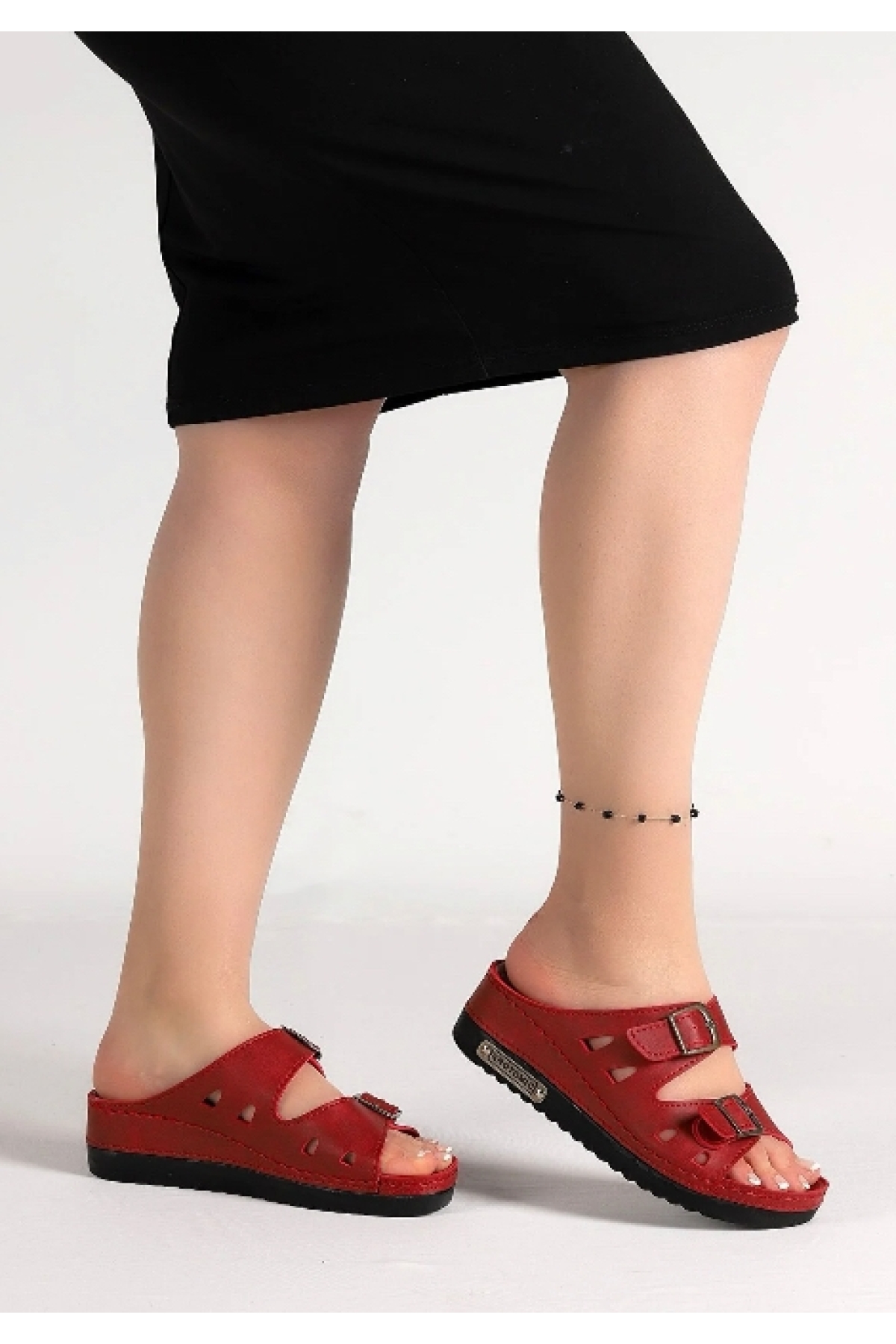 07-043 D.r Tavsiyeli Ortapedik Kadın Terlik - Görsel 2