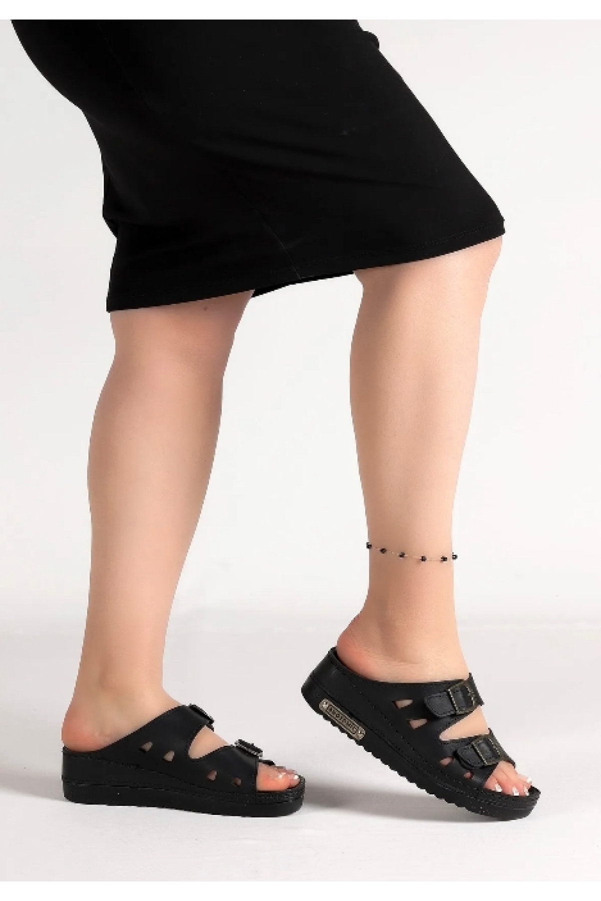 07-043 D.r Tavsiyeli Ortapedik Kadın Terlik - Görsel 2