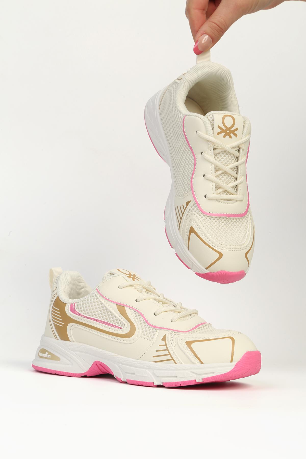 Bej Çocuk Spor Ayakkabı İTHAL BNI-11536 - Görsel 3