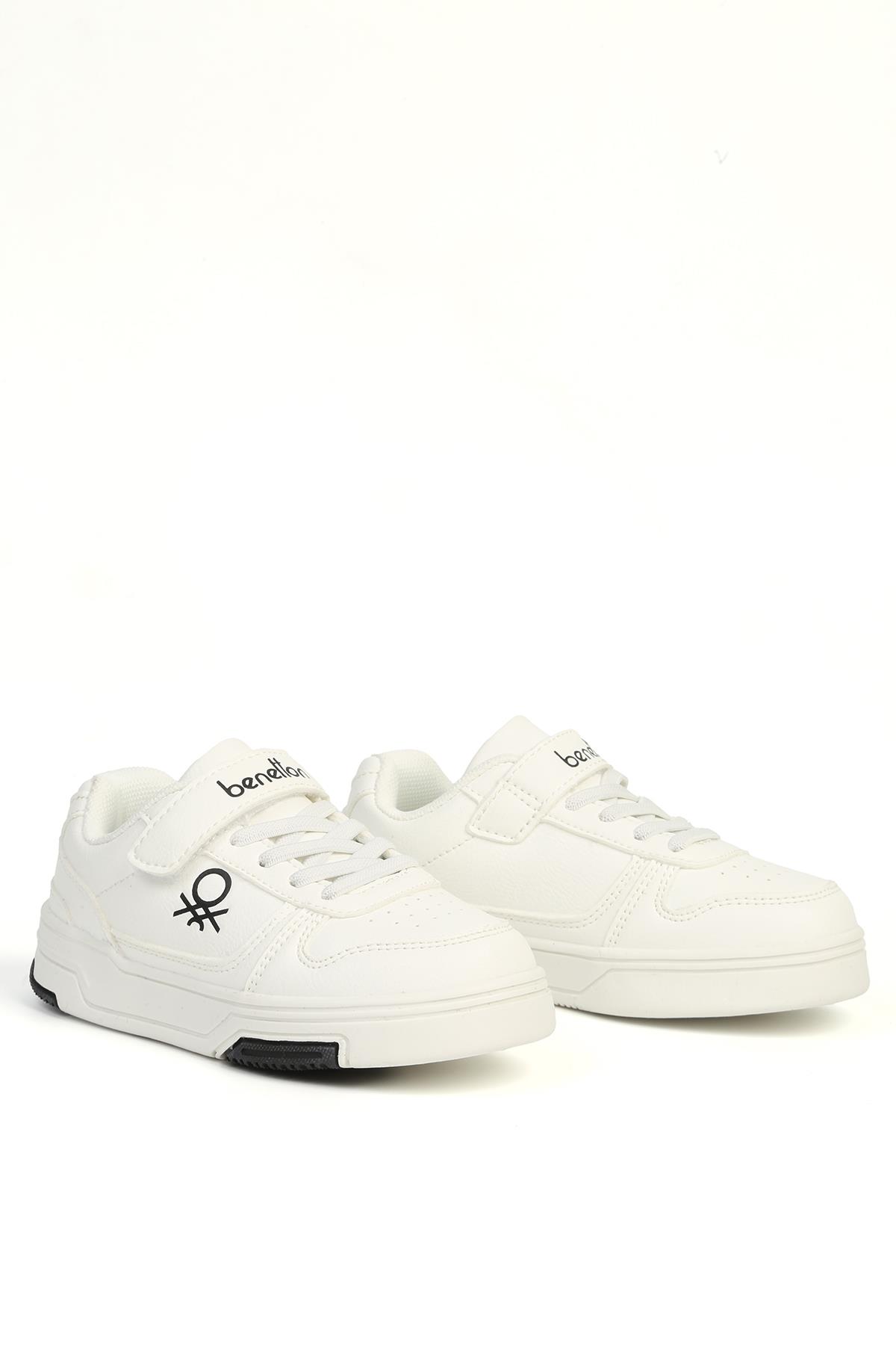 Beyaz Çocuk Spor Ayakabı İTHAL BNI-11583 - Görsel 3