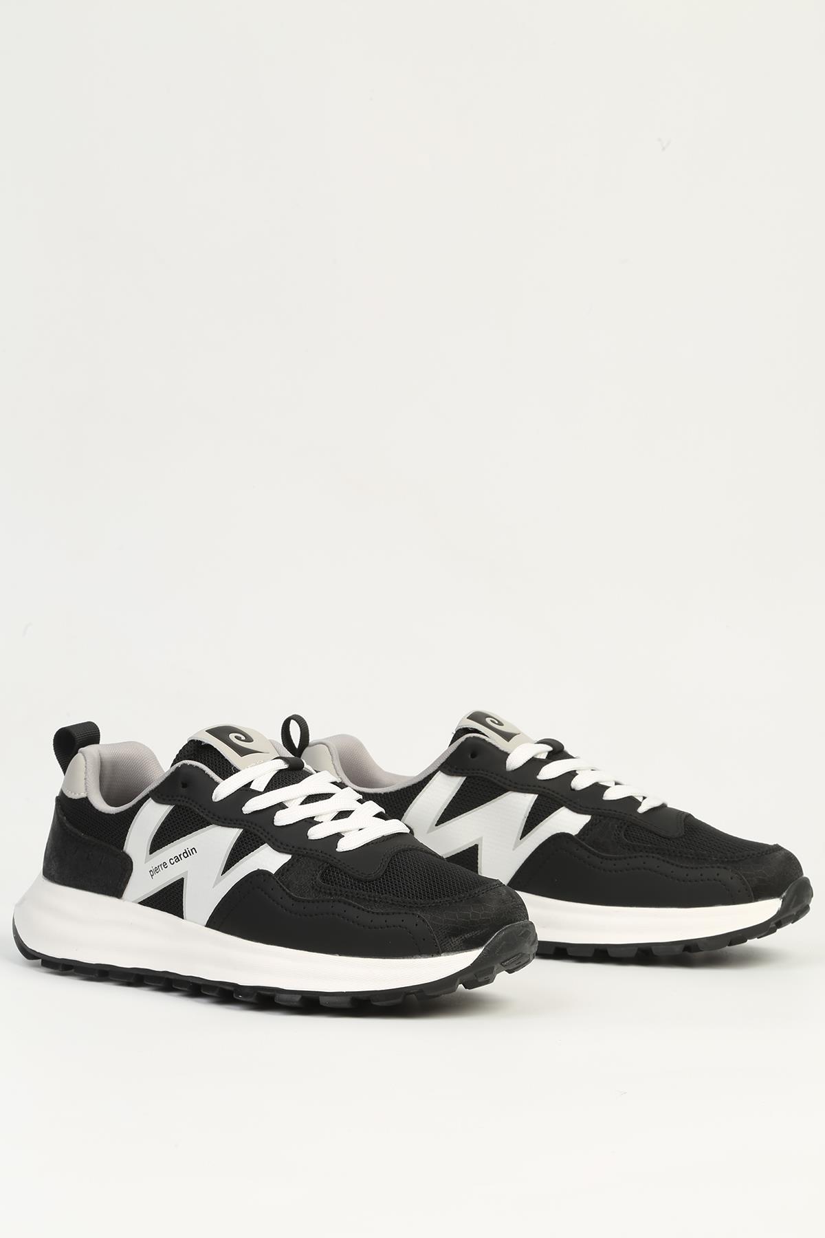 Siyah Beyaz Erkek Spor Ayakkabı İTHAL PCI-11382 - Görsel 4