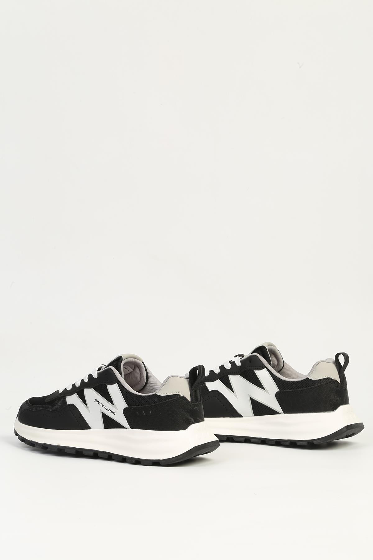 Siyah Beyaz Erkek Spor Ayakkabı İTHAL PCI-11382 - Görsel 5