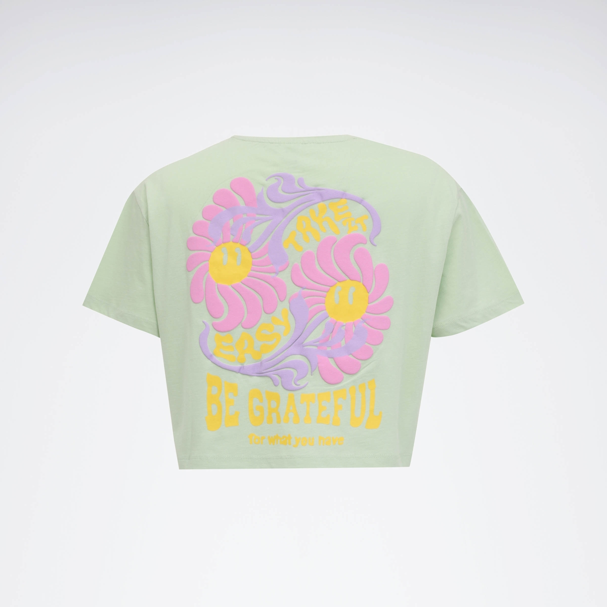 Reebok TENA CROP TEE Yeşil Kadın Kısa Kol T-Shirt