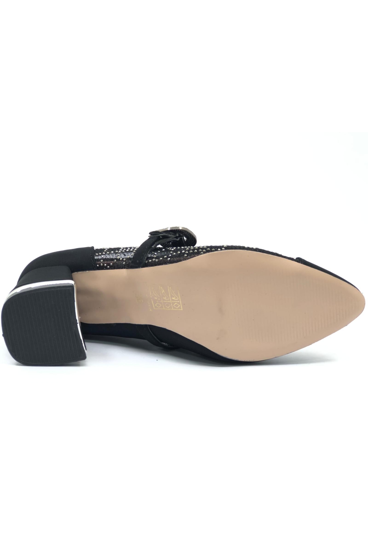 Yanı Şeffaf Toka Detaylı Kadın Topuklu Ayakkabı - Görsel 7