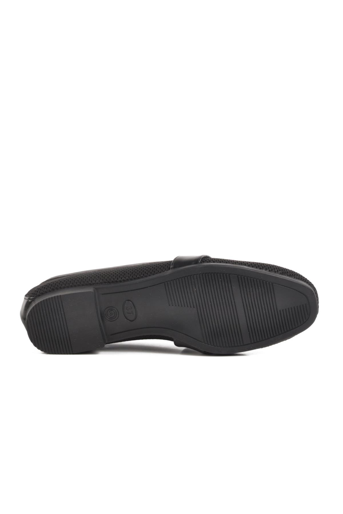 T-200 Z Kadın Triko Siyah Babet - Görsel 6