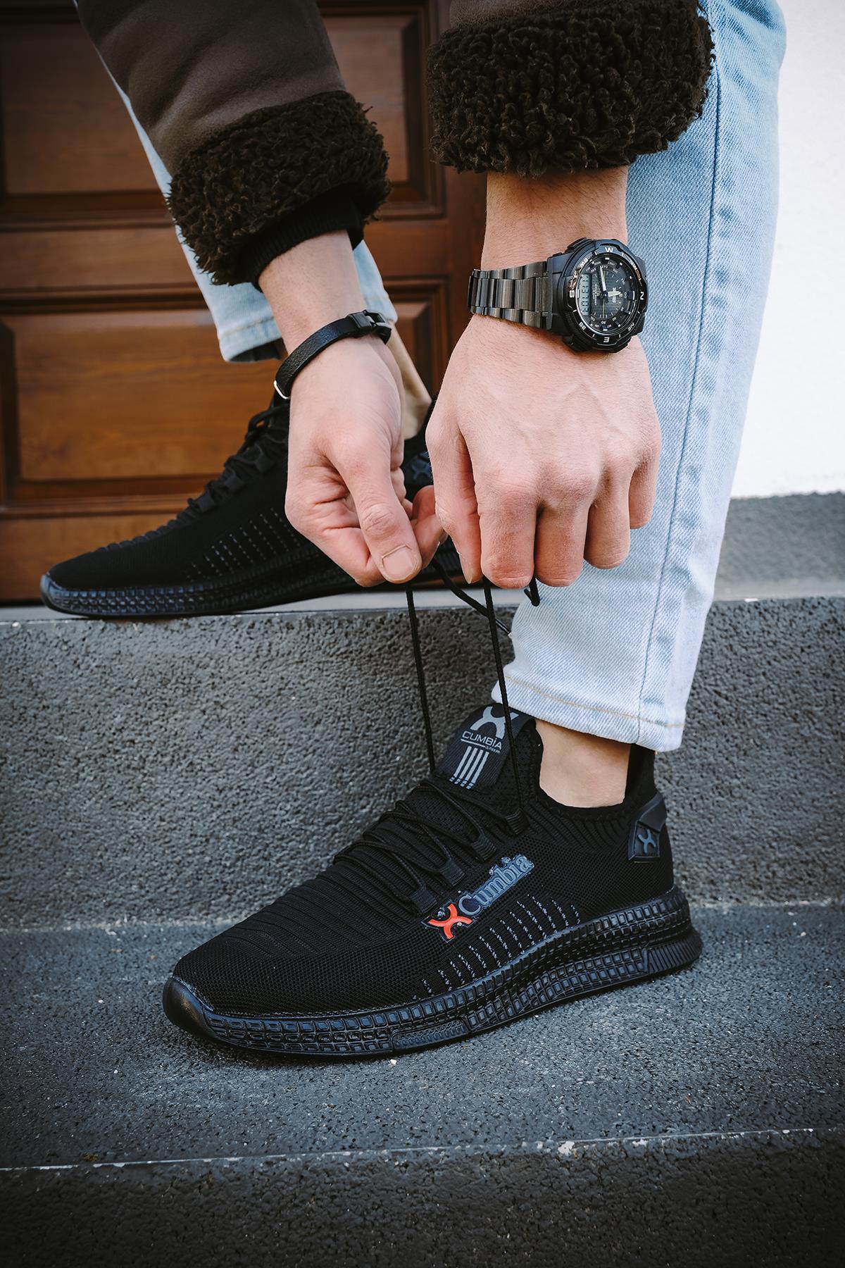 382 Cumbia Siyah Erkek Sneaker Spor Ayakkabı - Görsel 2