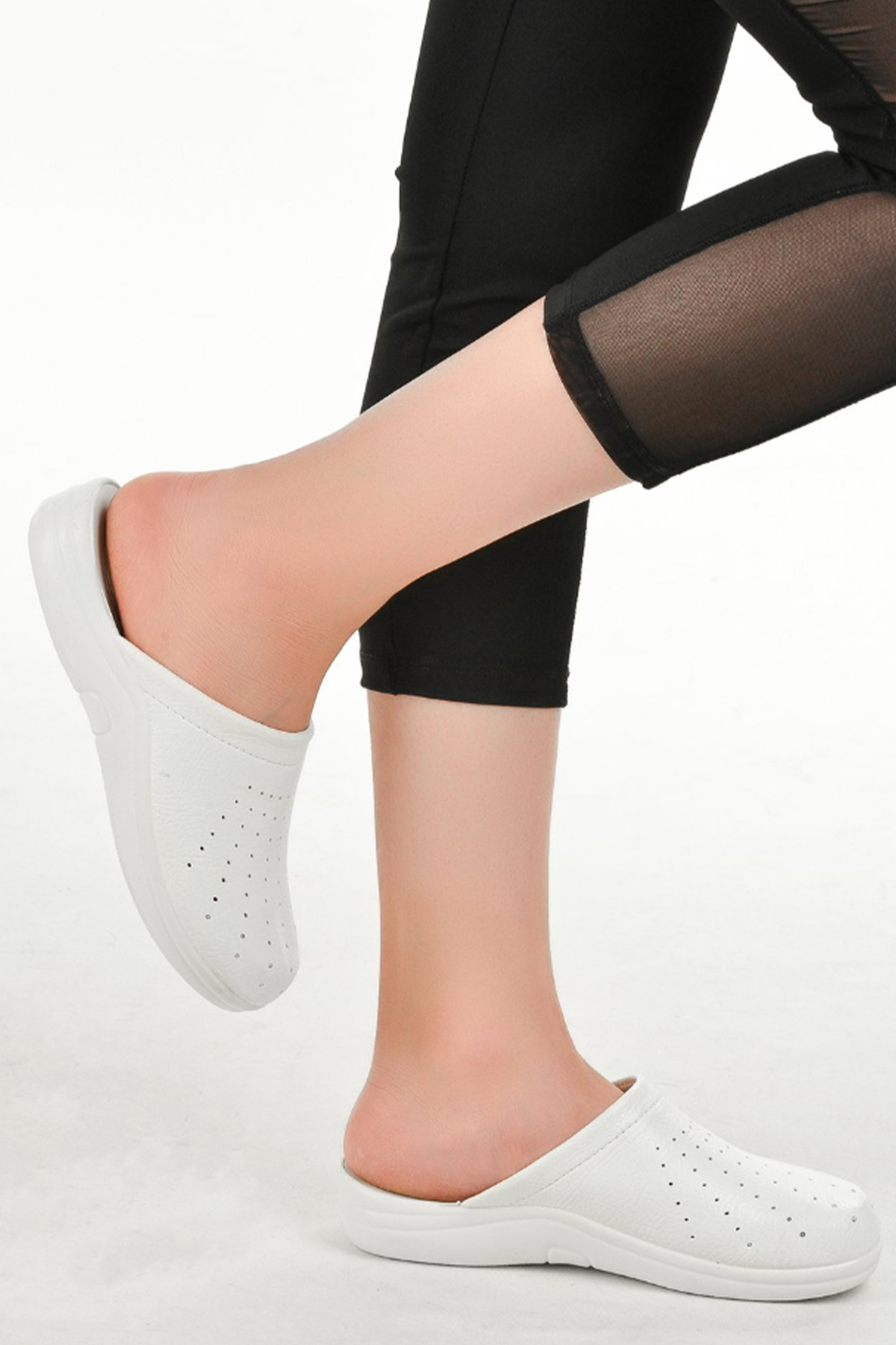Kadın Sabo Terlik Beyaz - Görsel 3