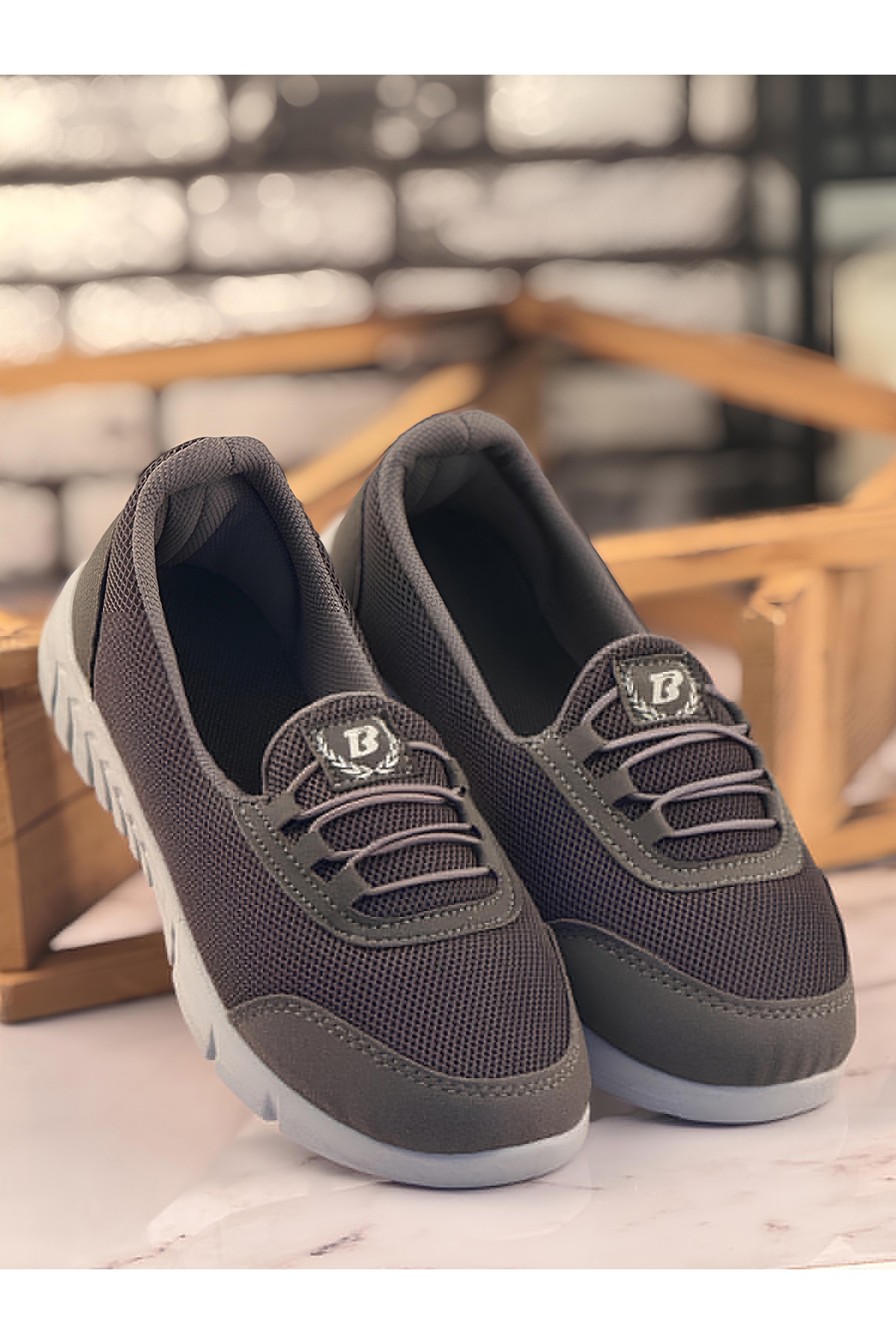 Kadın Günlük Babet Gri - Görsel 2