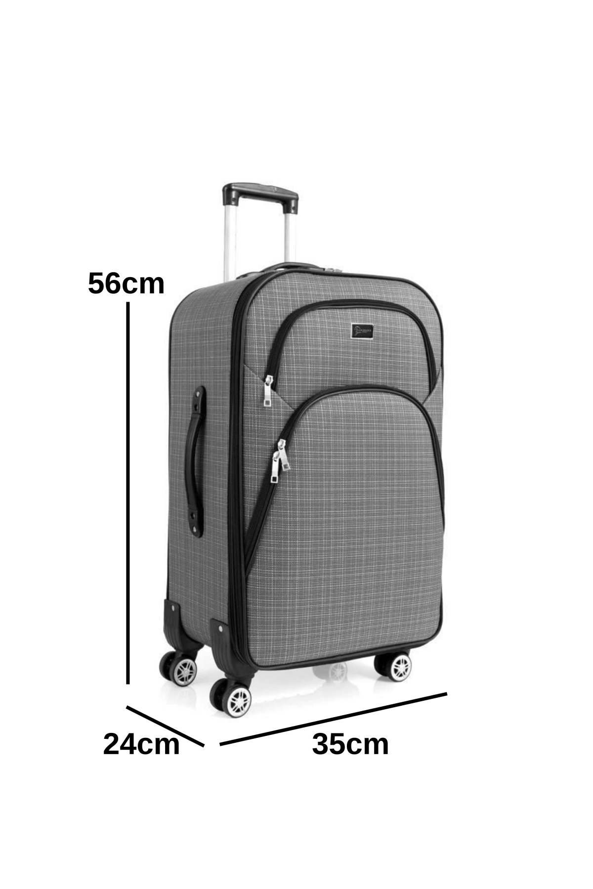 Kabin Boy 4 Teker Kumaş Valiz Gri 1081 Fiyatları | Flo