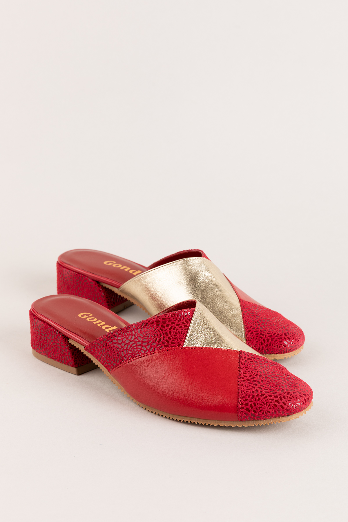 Gondol Hakiki Deri Şık Topuklu Ev Teliği özl.45 - Görsel 2