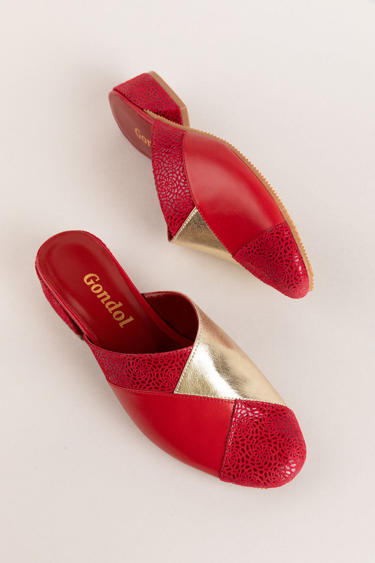 Gondol Hakiki Deri Şık Topuklu Ev Teliği özl.45 - Görsel 4