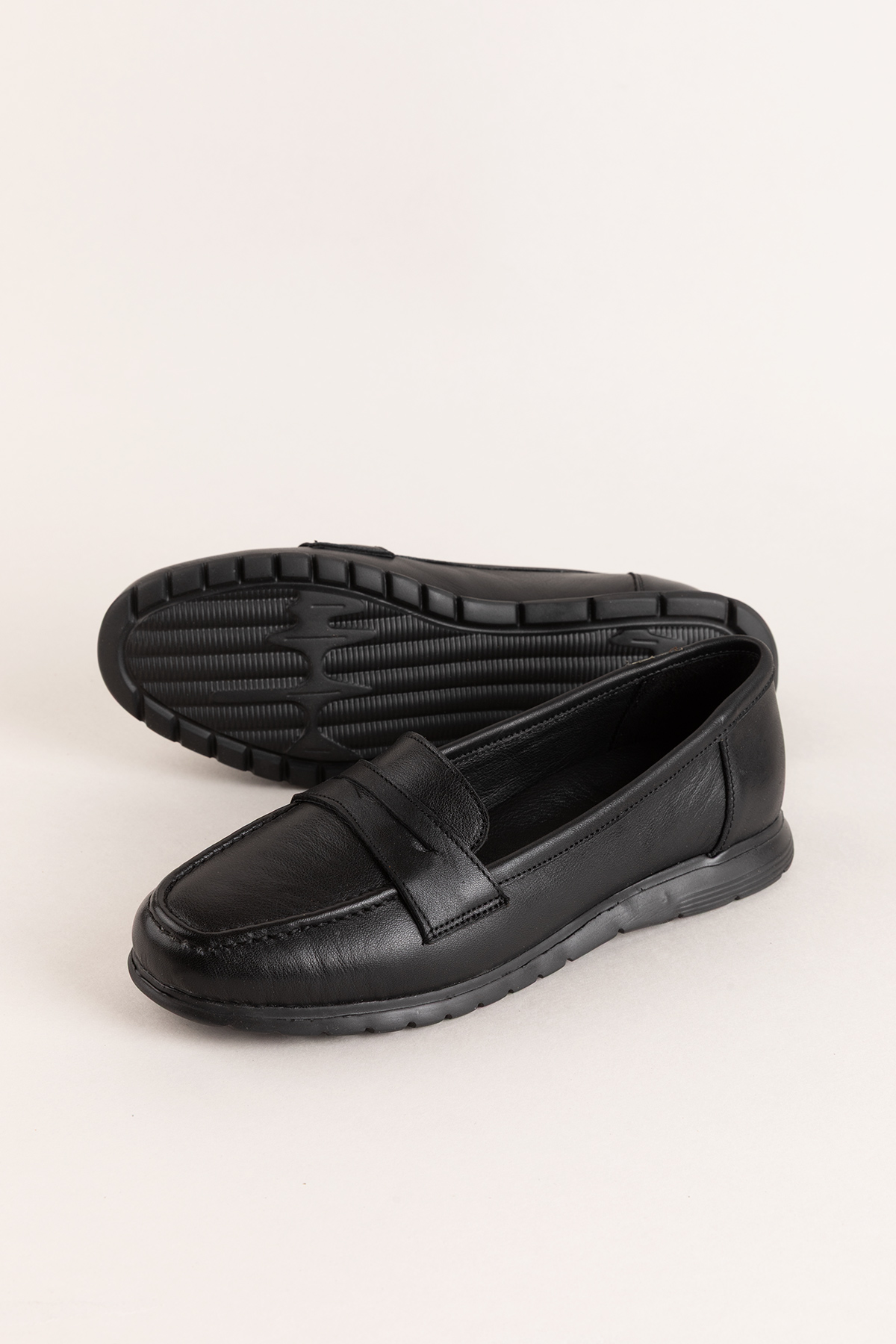 Gondol Kadın Hakiki Deri Tüy Kadar Hafif Loafer usl.2027 - Görsel 4