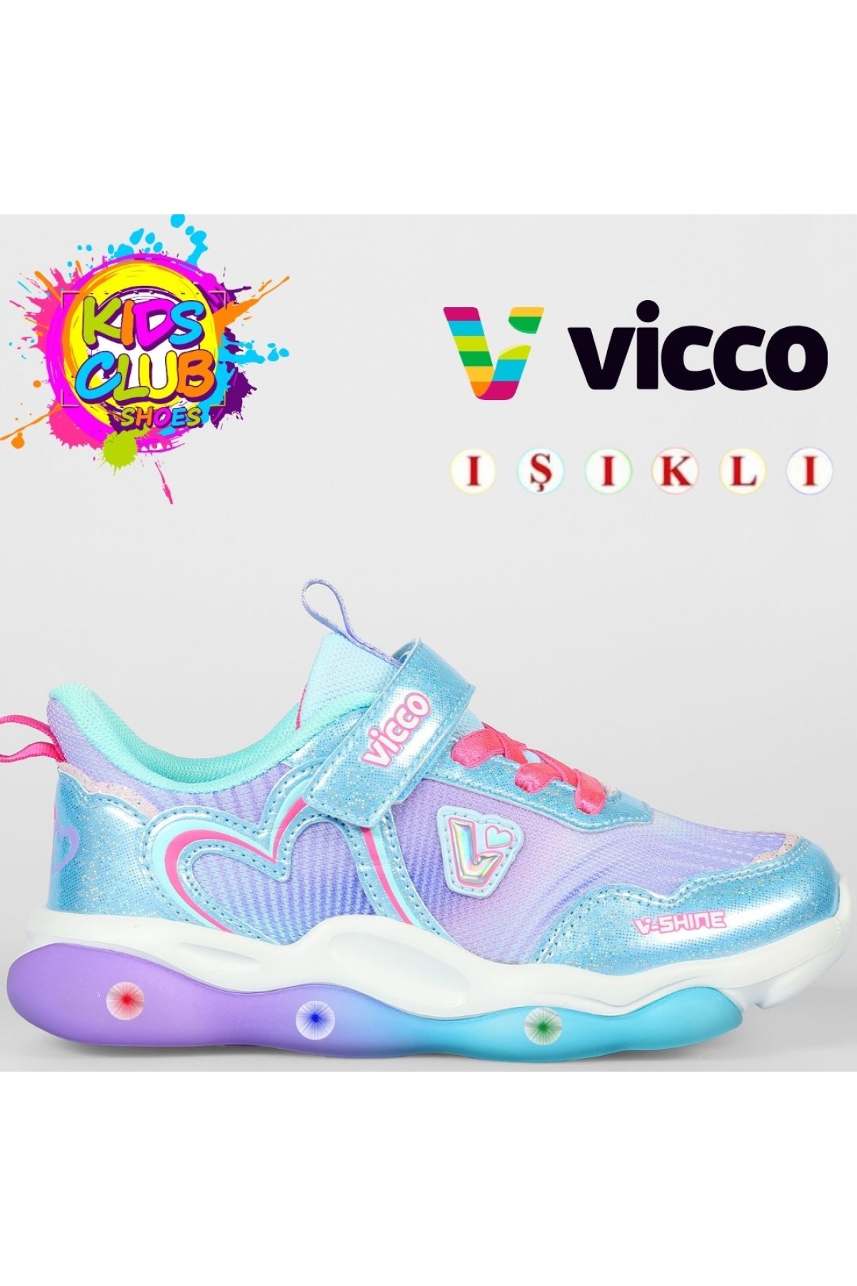 Heart Işıklı Ortopedik Çocuk Spor Ayakkabı - Görsel 4