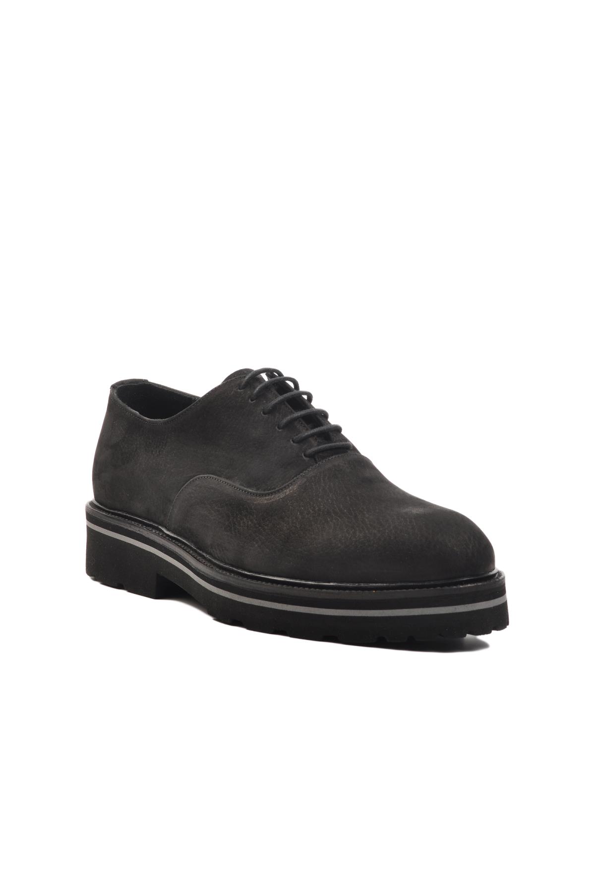 Premium 2875 M Siyah Nubuk Hakiki Deri Erkek Günlük Ayakkabı - Görsel 2