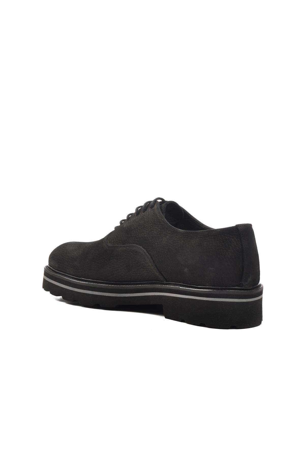 Premium 2875 M Siyah Nubuk Hakiki Deri Erkek Günlük Ayakkabı - Görsel 5