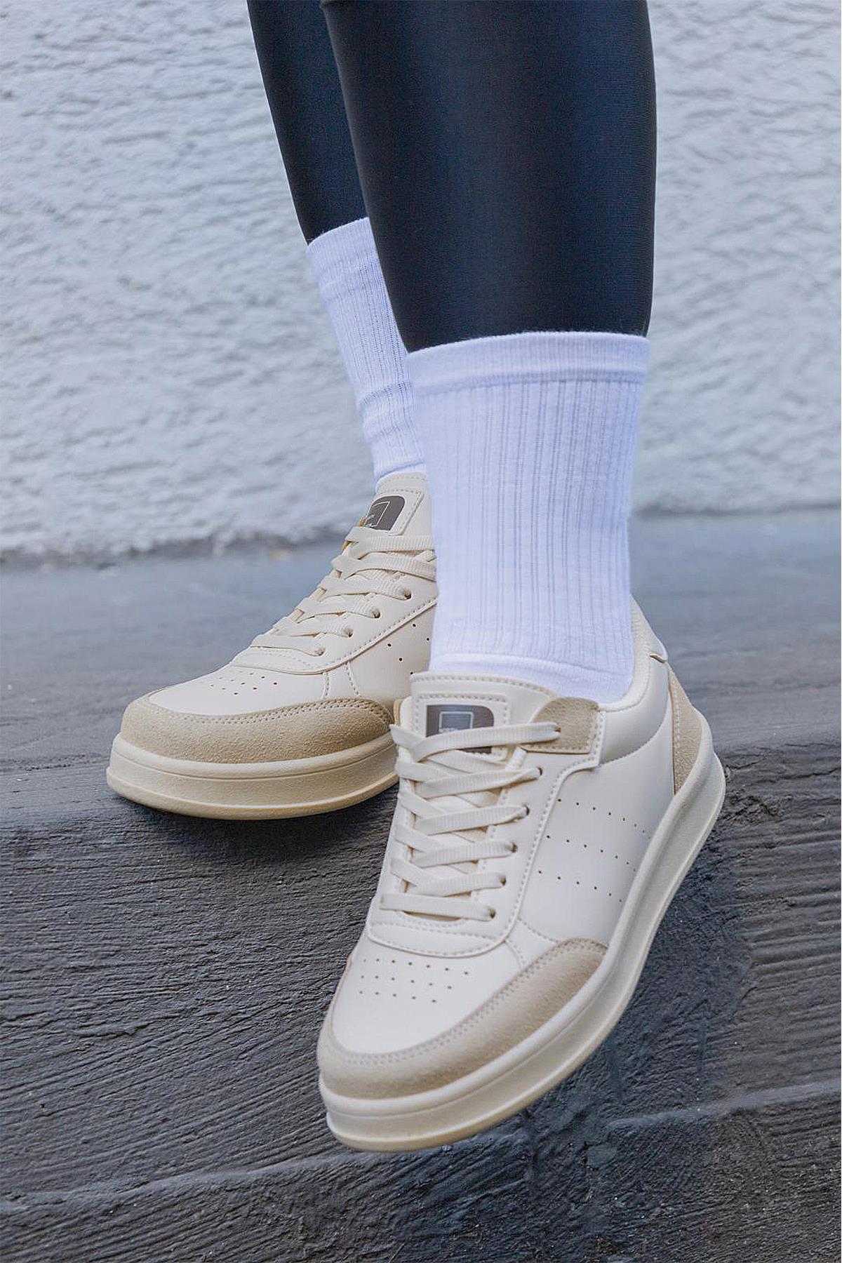 1011 Rahat Taban Günlük Unisex Spor Ayakkabı Suya Dayanıklı Malzeme Mevsimlik - Görsel 3