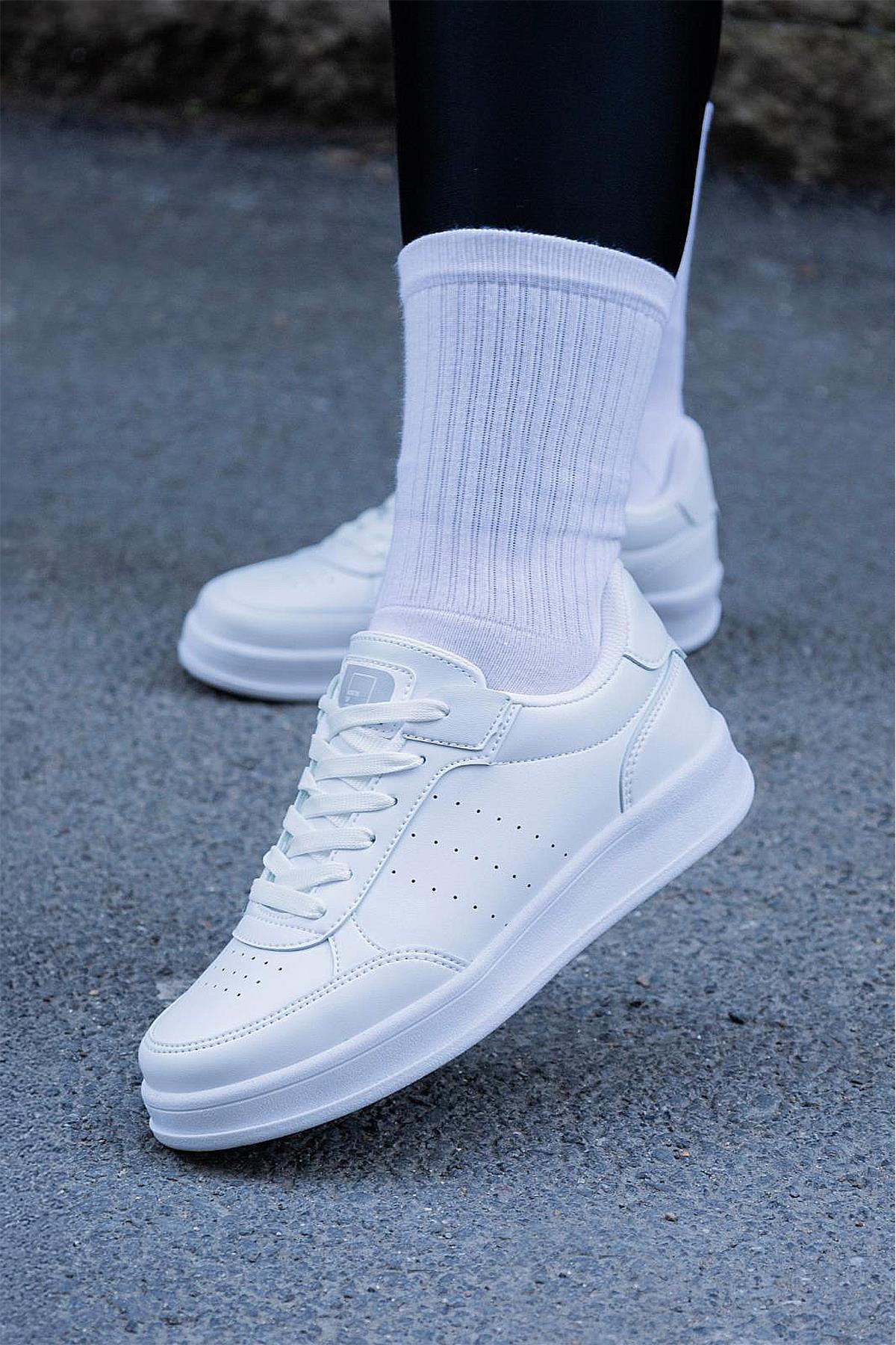 1011 Rahat Taban Günlük Unisex Spor Ayakkabı Suya Dayanıklı Malzeme Mevsimlik - Görsel 4