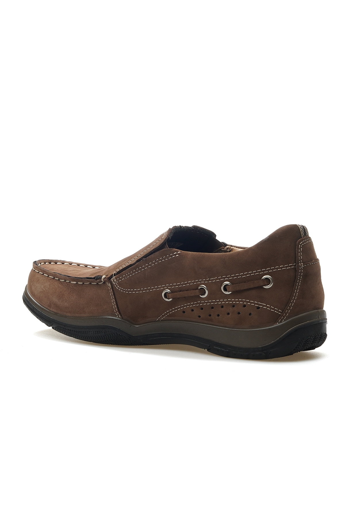 Erkek Hakiki Deri Marine Günlük Ayakkabı 25y M2021nku M Nubuk Kum - Görsel 4