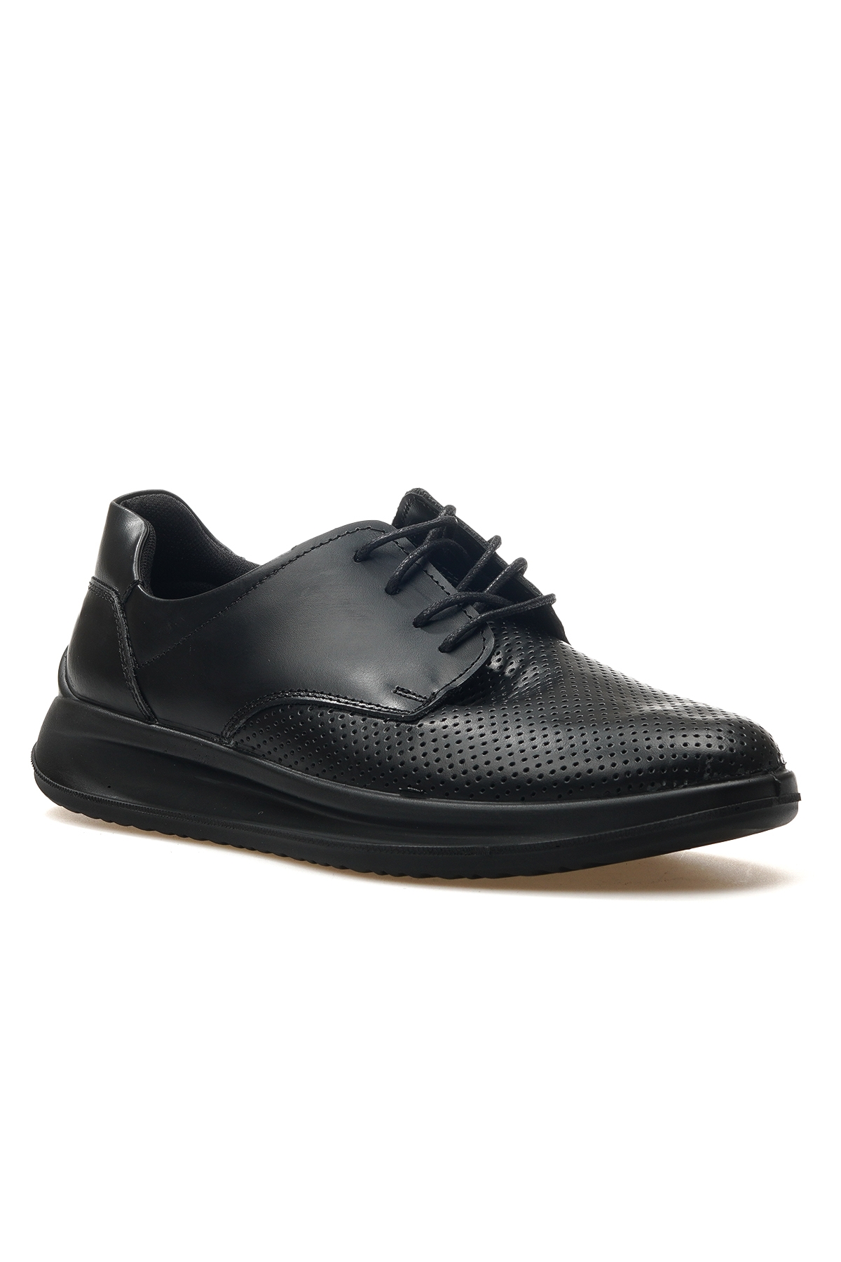 Erkek Hakiki Deri Casual Günlük Ayakkabı 25y M4013ds M Deri Siyah - Görsel 5