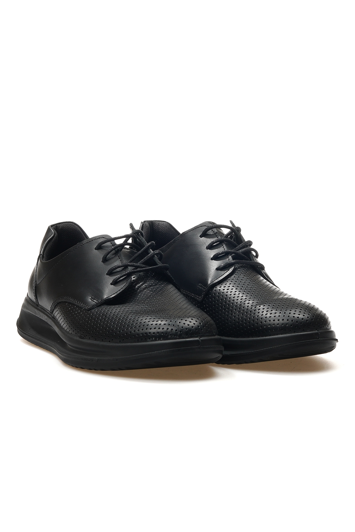 Erkek Hakiki Deri Casual Günlük Ayakkabı 25y M4013ds M Deri Siyah - Görsel 6