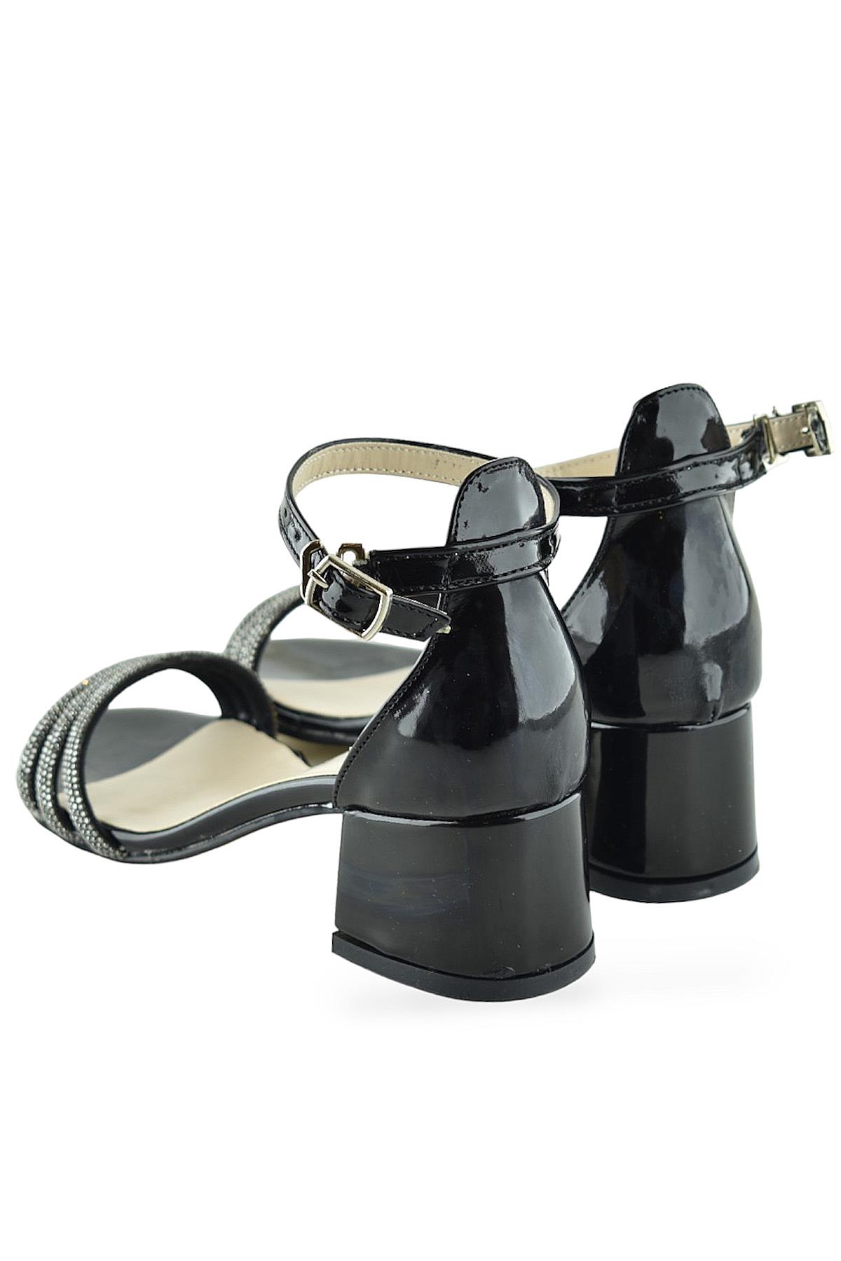 459 Abiye Kız Açık Çocuk Topuklu Ayakkabı Düğünlük Nişan Abiye Elbise Ayakkabısı - Görsel 5