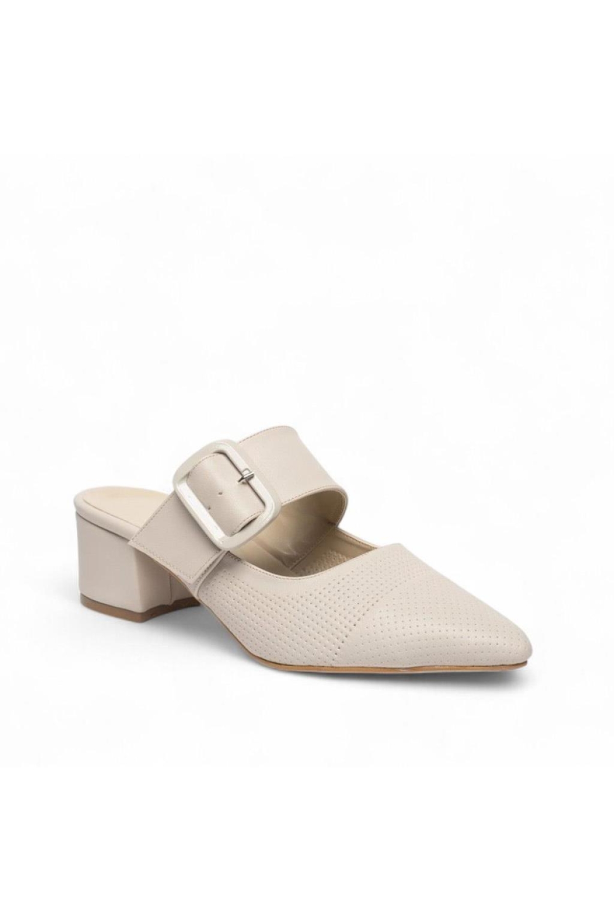 Pisagor Ps-32660 4 Cm Topuklu Kadın Terlik - Görsel 2