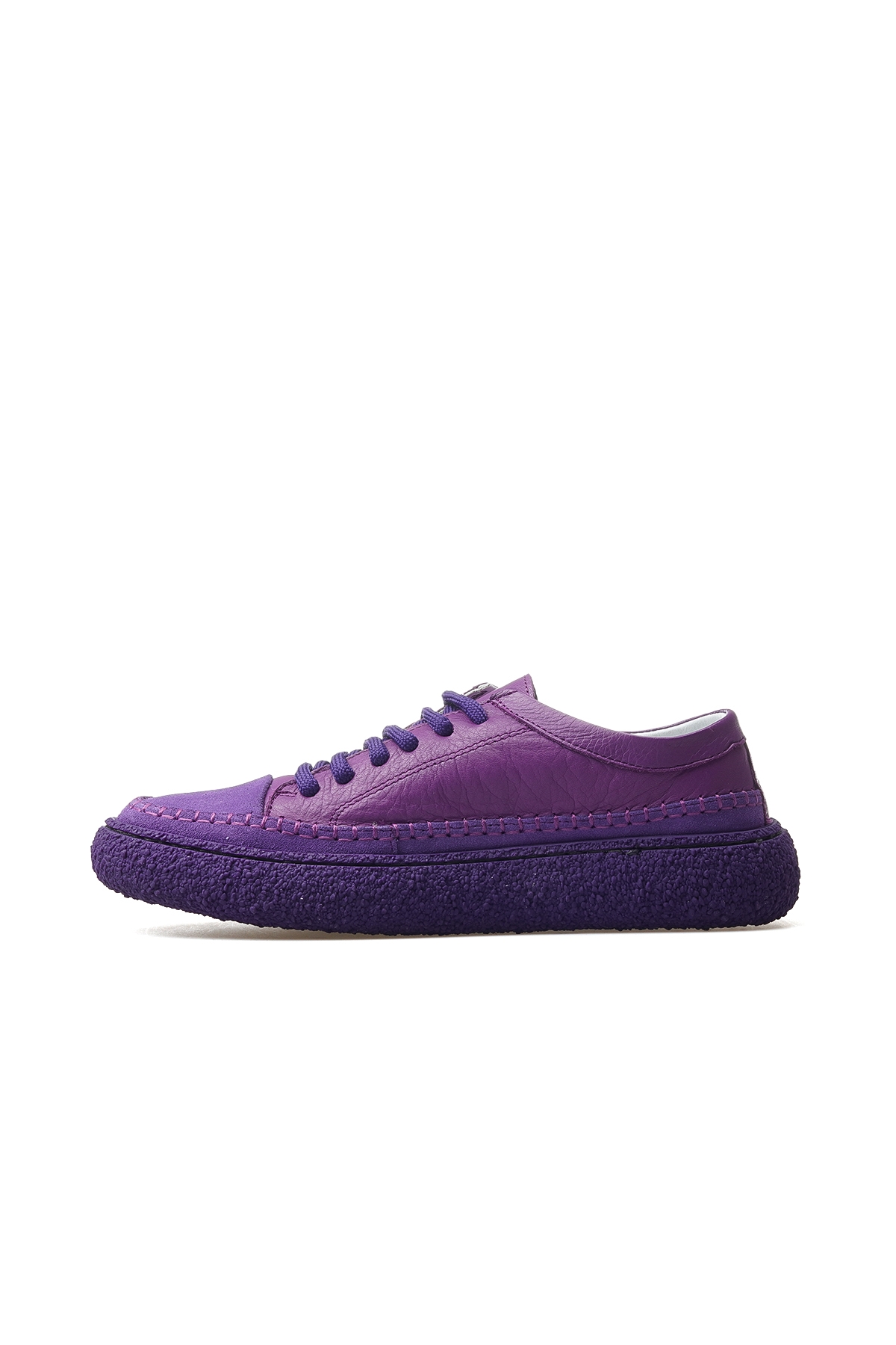 Kadın Hakiki Deri Sneaker Ayakkabı 25y D25ya-240 Z Lila Süet - Görsel 3