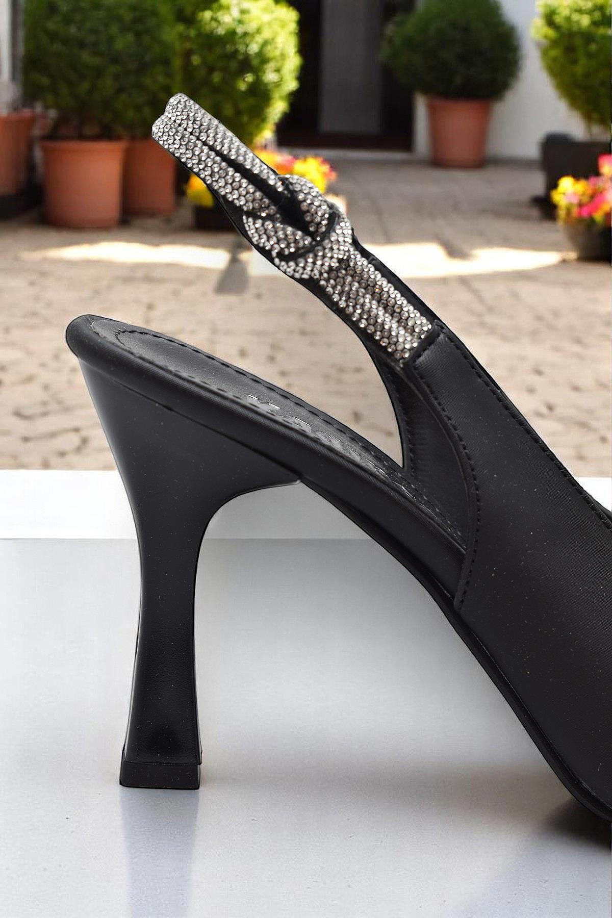 6509 9cm Kadın Topuklu Ayakkabı Stiletto Abiye Düğün Nişan Ayakkabısı - Görsel 6