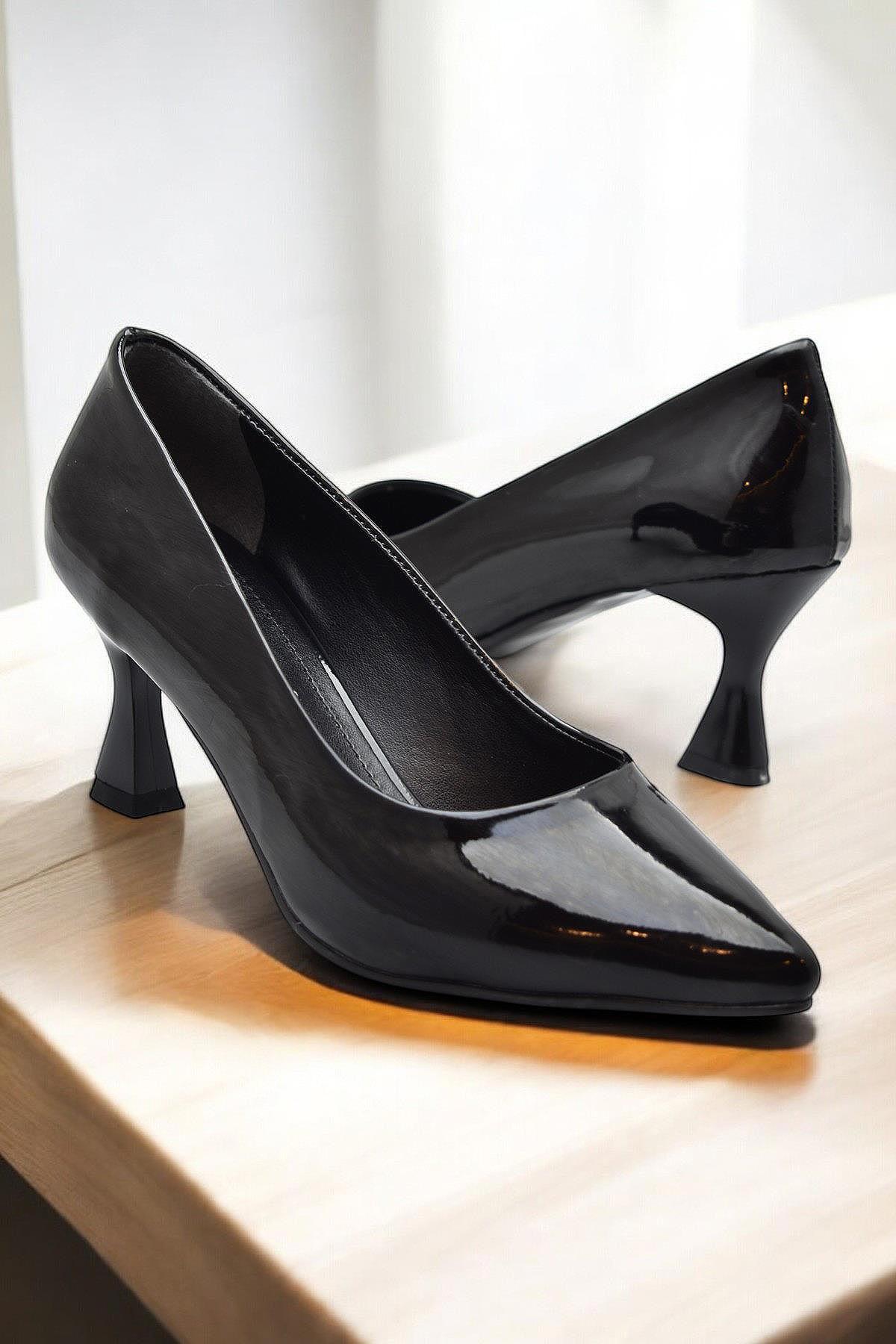 6508 7cm Kadın Topuklu Ayakkabı Stiletto Abiye Düğün Nişan Ayakkabısı - Görsel 2