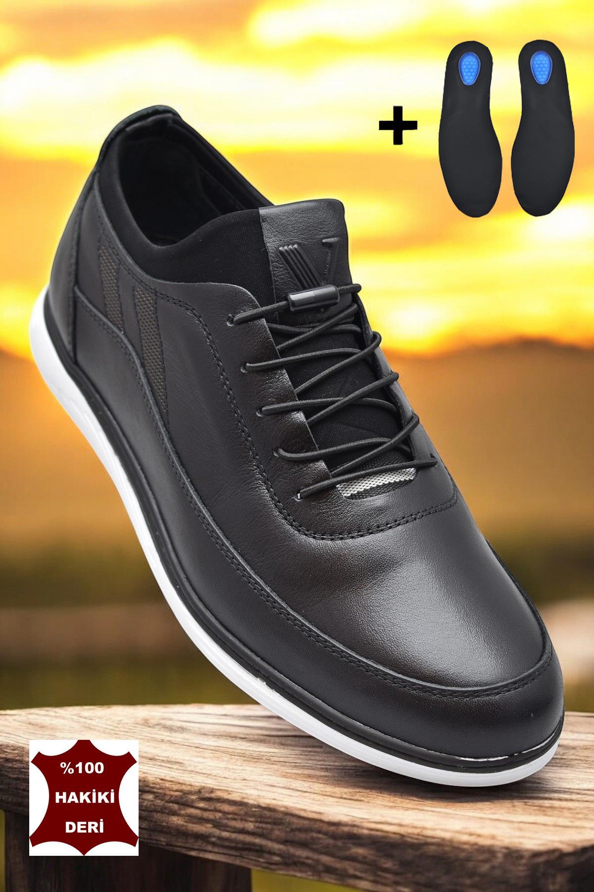 TAB4965 Ortopedik Günlük Hakiki Deri Erkek Ayakkabı Casual Erkek Deri Ayakkabı - Görsel 3