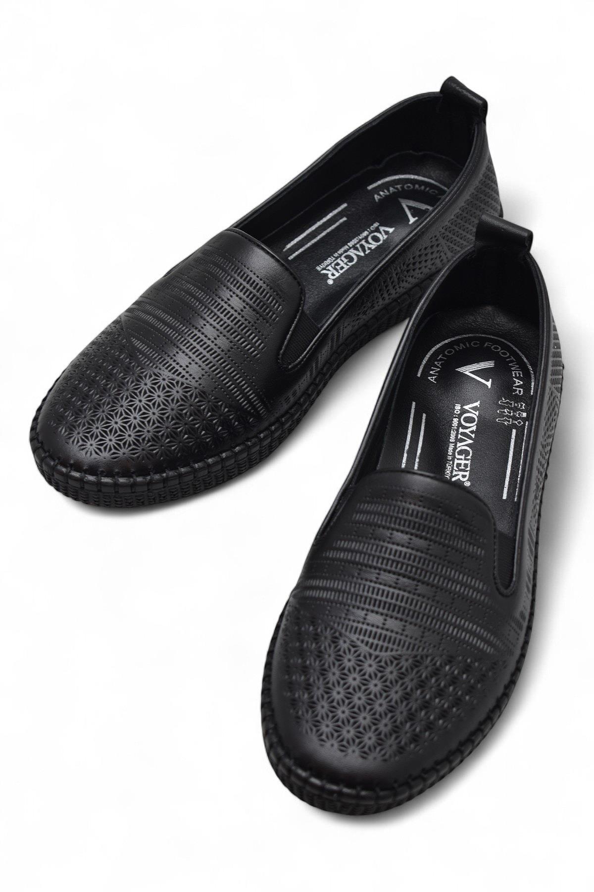 7232 Tam Ortopedik Taban Günlük Hakiki Deri Kadın Ayakkabı Kadın Babet Ayakkabı - Görsel 2