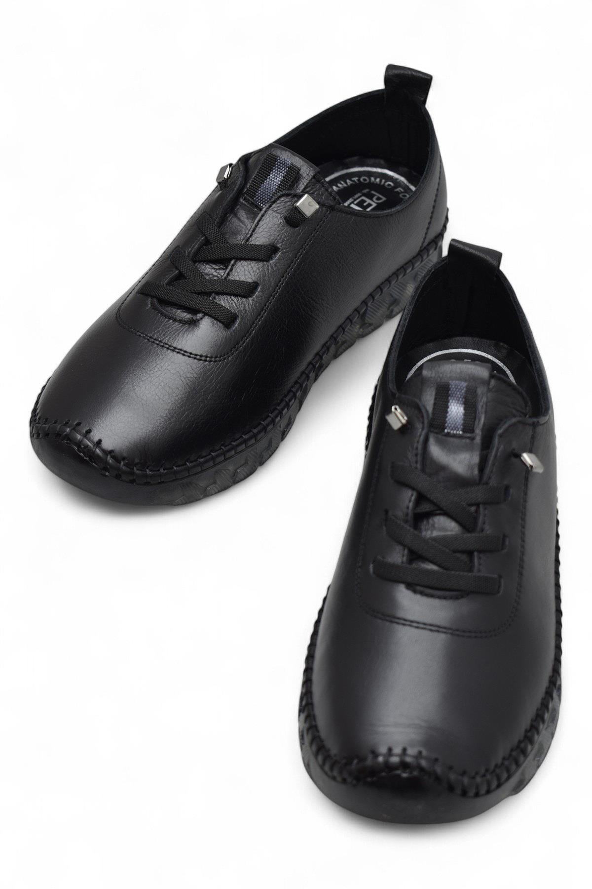 9050 Tam Ortopedik Taban Günlük Hakiki Deri Kadın Ayakkabı Kadın Ayakkabı - Görsel 3