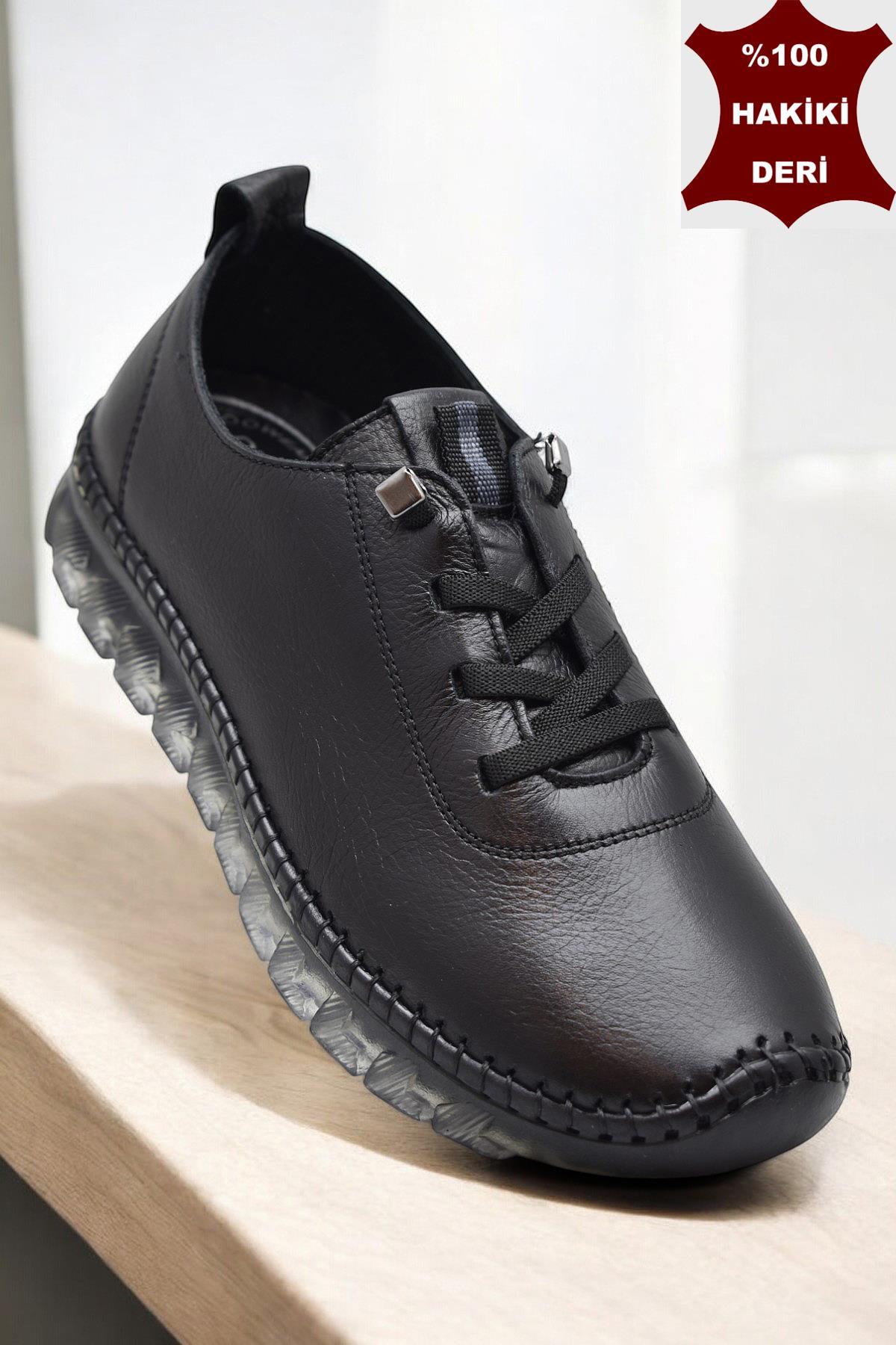 9050 Tam Ortopedik Taban Günlük Hakiki Deri Kadın Ayakkabı Kadın Ayakkabı - Görsel 4