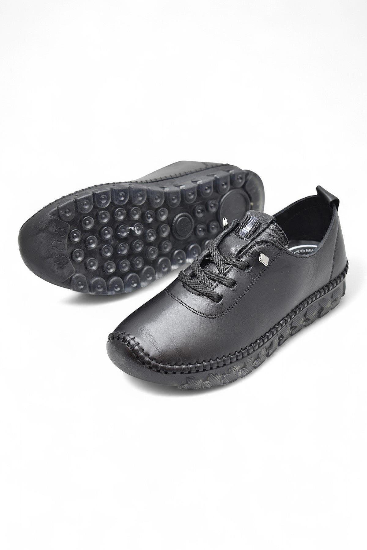 9050 Tam Ortopedik Taban Günlük Hakiki Deri Kadın Ayakkabı Kadın Ayakkabı - Görsel 5