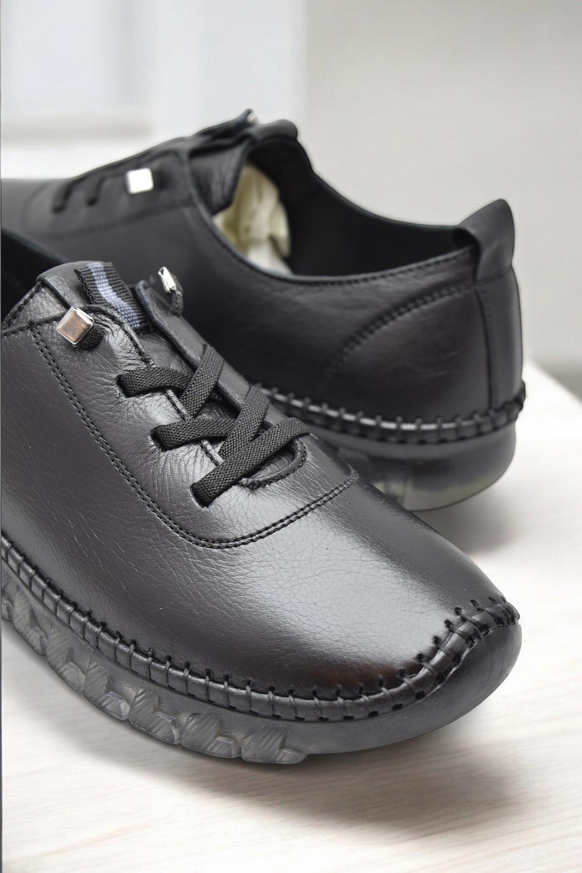 9050 Tam Ortopedik Taban Günlük Hakiki Deri Kadın Ayakkabı Kadın Ayakkabı - Görsel 6